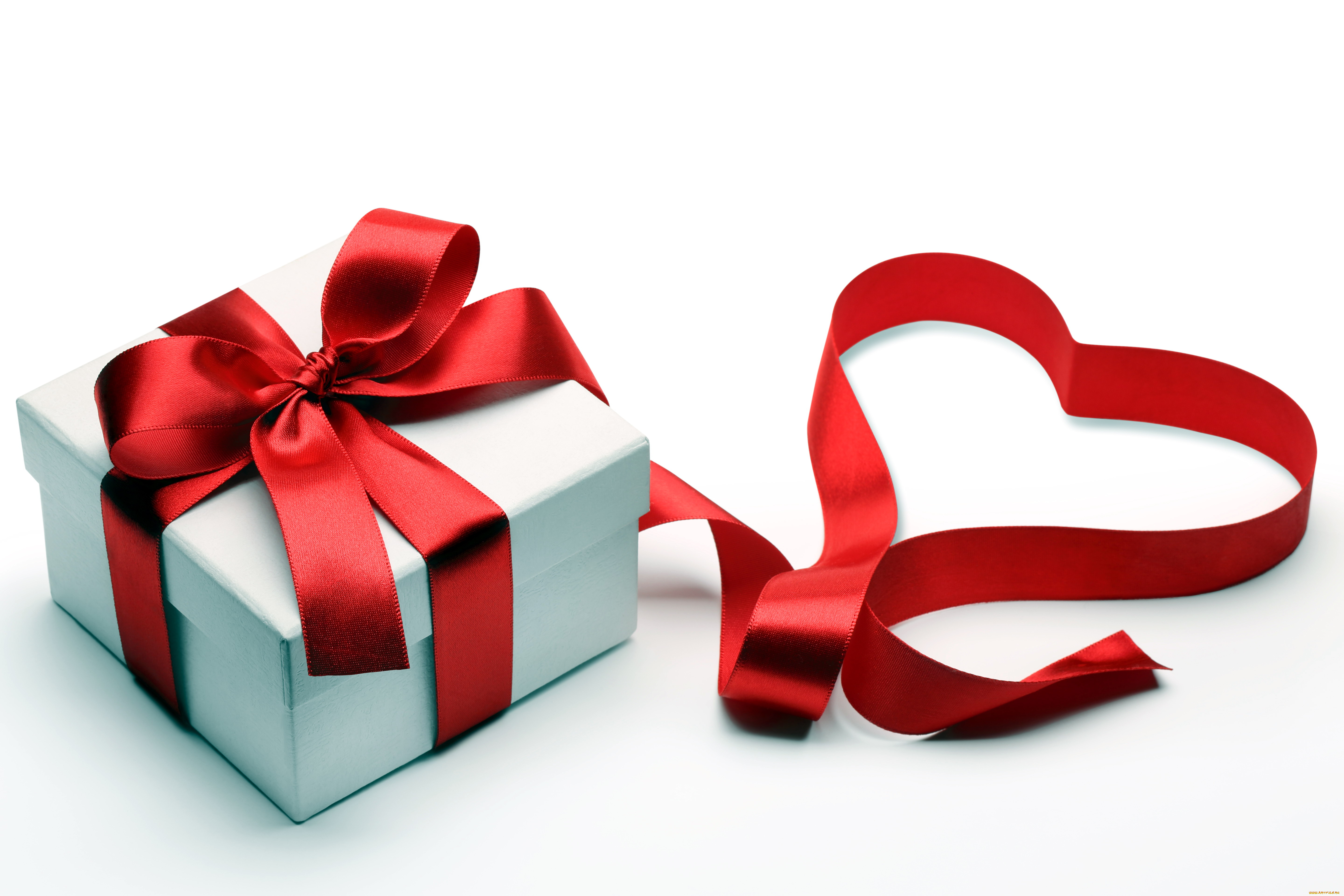 праздничные, подарки, и, коробочки, красный, лента, подарок, коробка, бант