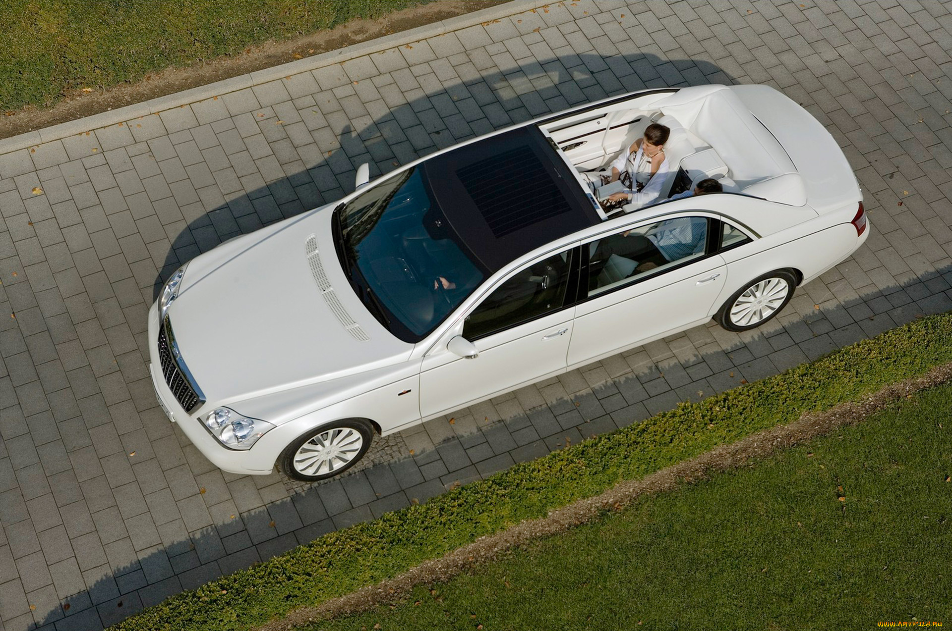 maybach, landaulet, 2009, автомобили, maybach, 2009, landaulet, белый