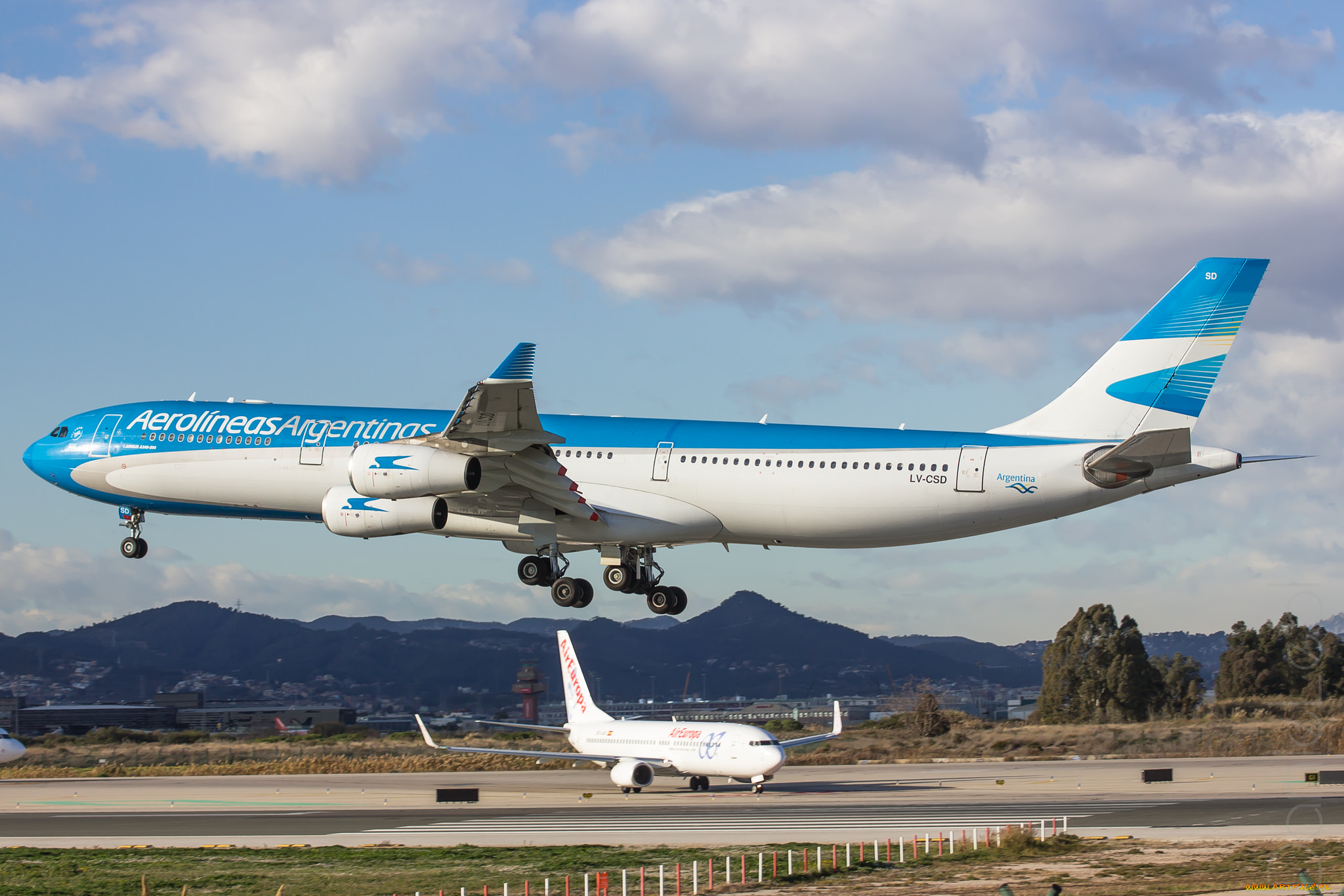 airbus, a340, авиация, пассажирские, самолёты, авиалайнер