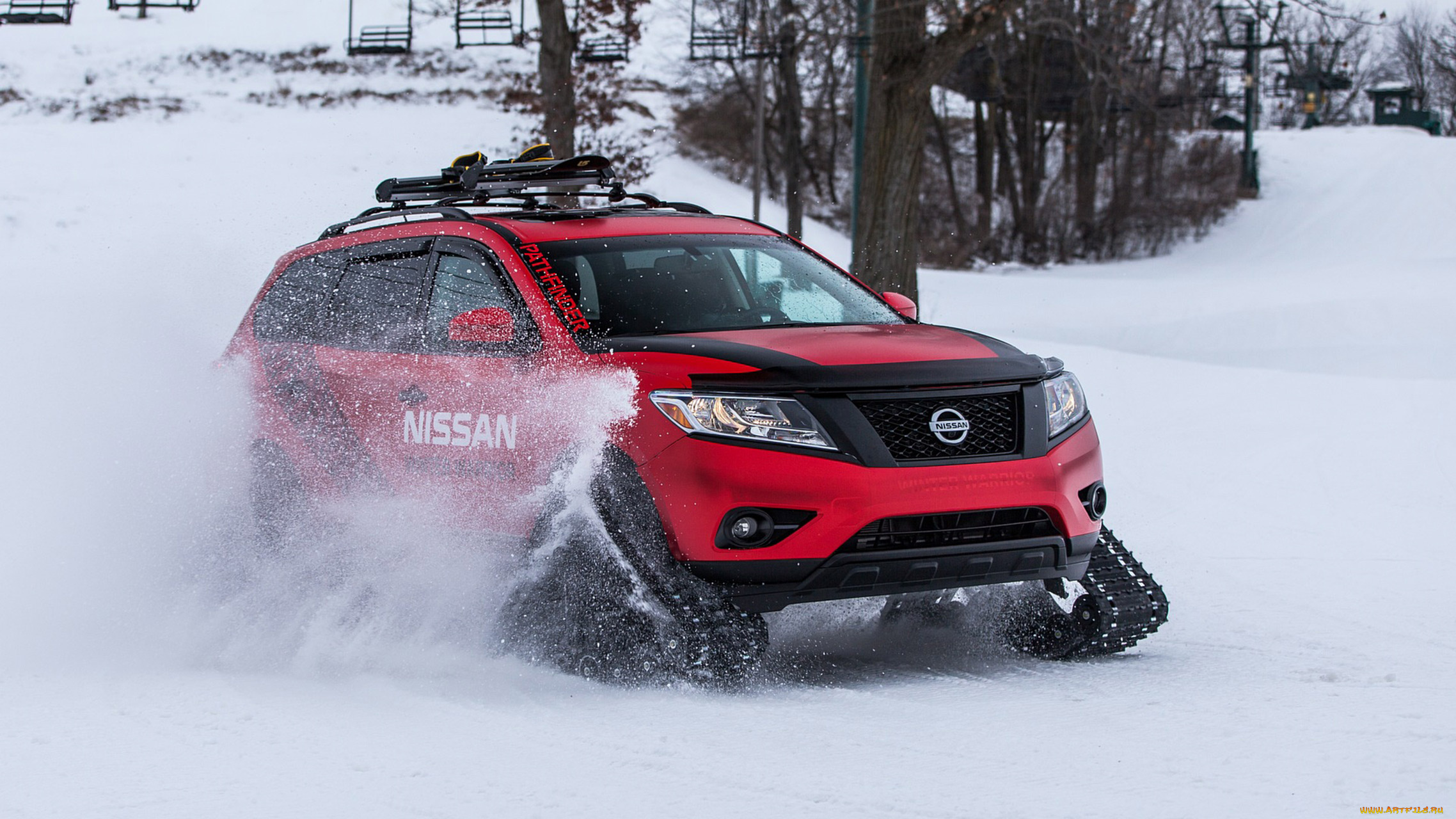 nissan, pathfinder, winter, warrior, concept, 2016, автомобили, nissan, datsun, pathfinder, 2016, concept, warrior, winter