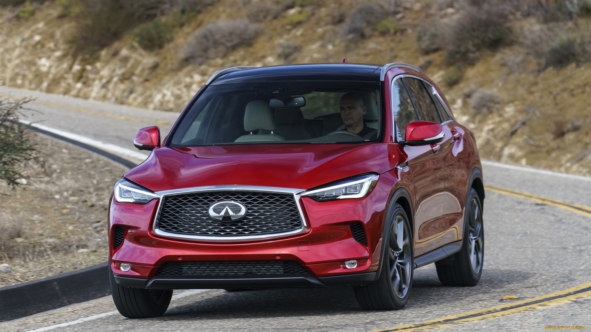 infiniti, qx50, 2019, автомобили, infiniti, red, 2019, qx50