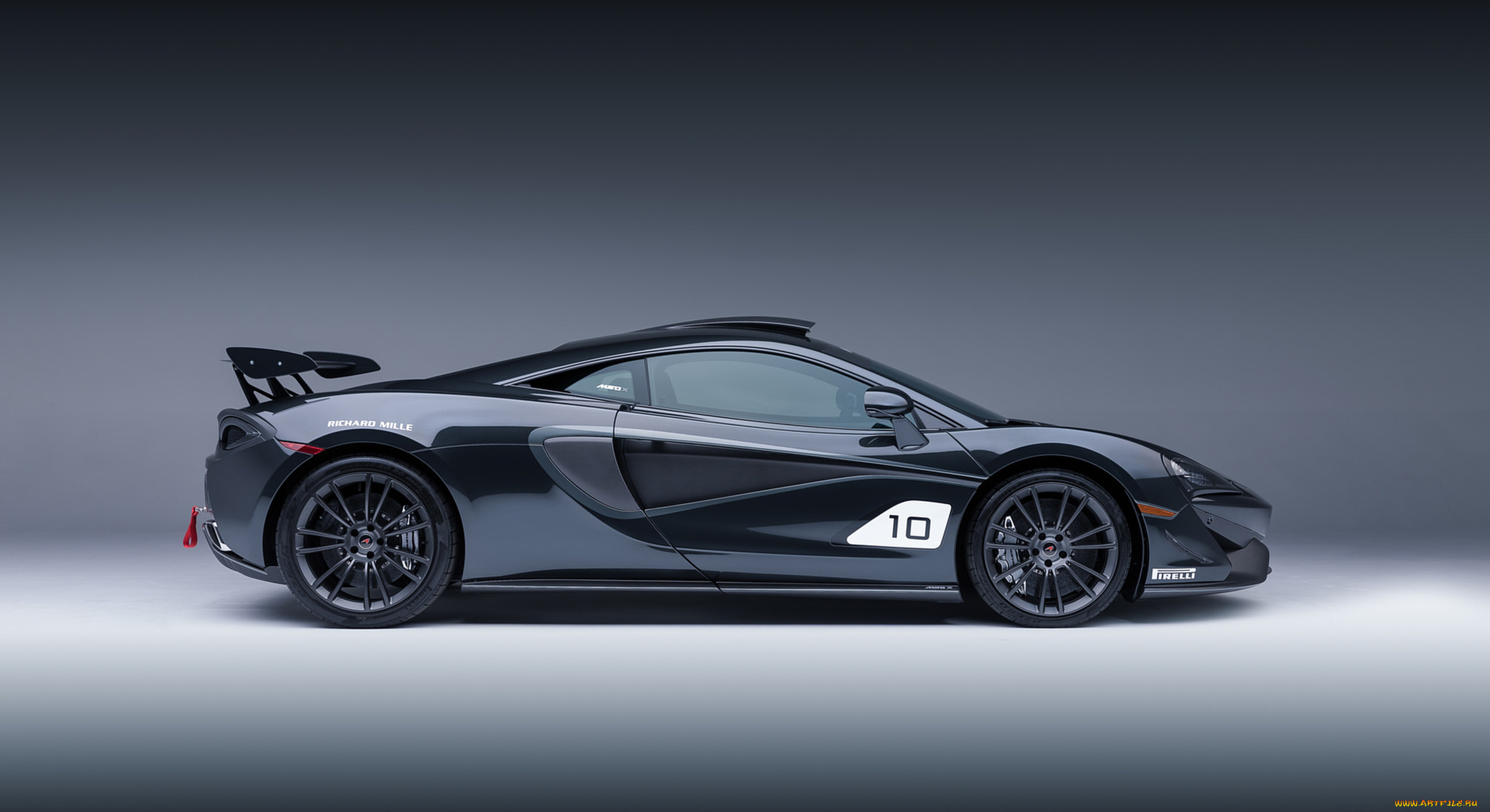 mclaren, 570s, gt4, mso, x, no10, ueno, grey, black, accents, 2018, автомобили, mclaren, 570s, gt4, mso, x, no10, ueno, grey, black, accents, 2018