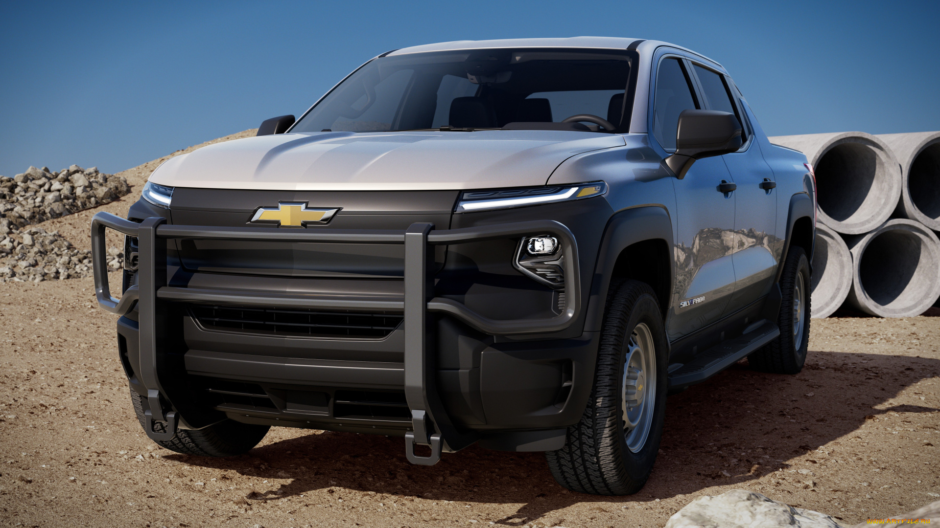 2024, chevrolet, silverado, ev, wt, crew, cab, автомобили, chevrolet, сhevrolet, silverado, ev, wt, crew, cab, мощный, пикап, внедорожник