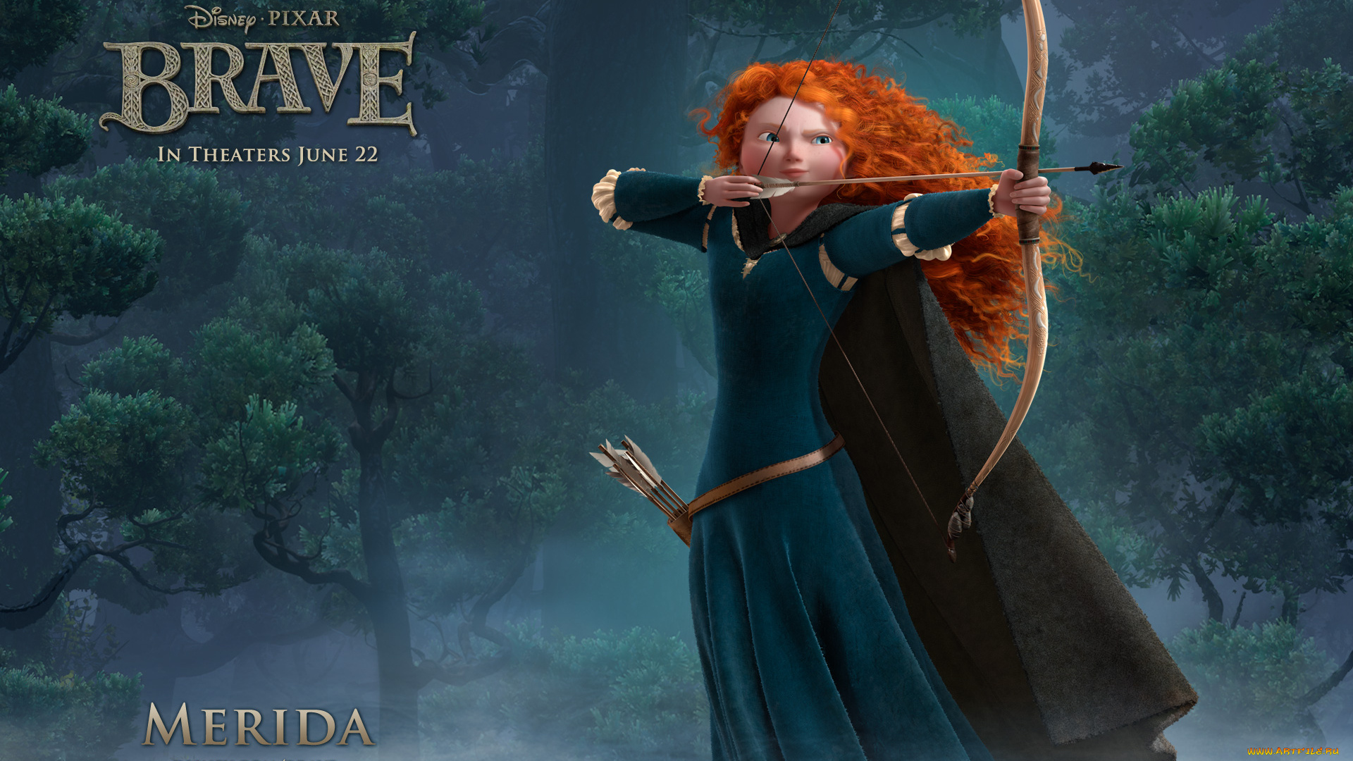 brave, мультфильмы, храбрая, сердцем