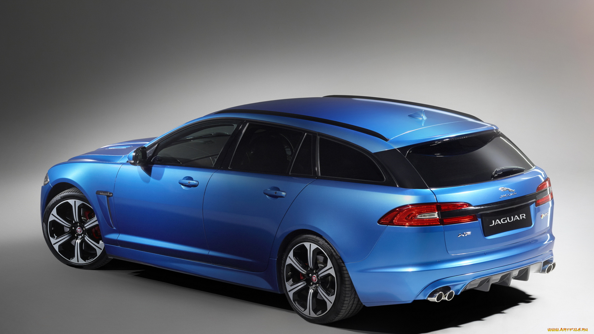 автомобили, jaguar, sportbrake, xfr-s, синий, 2014, uk-spec