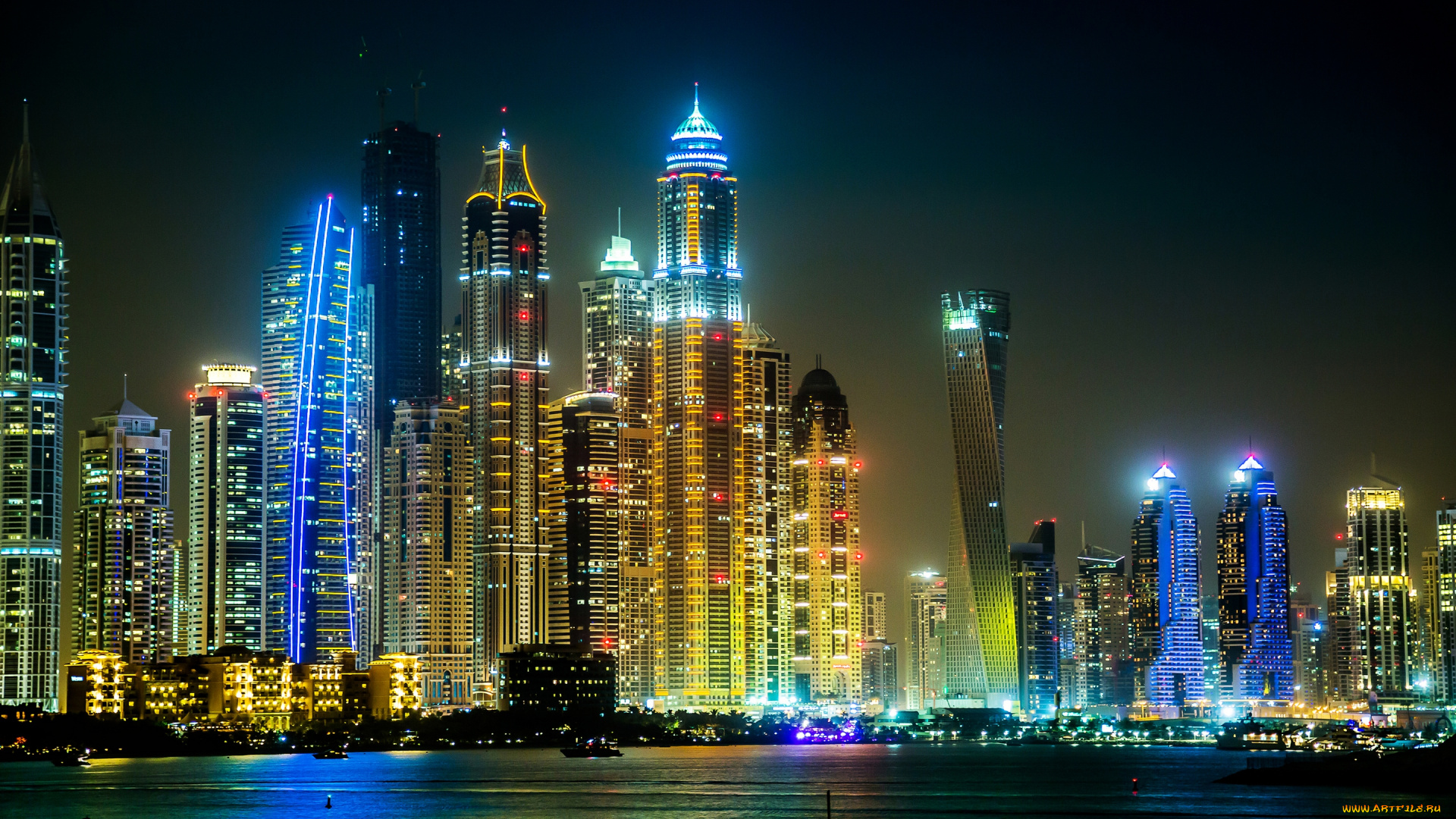 dubai, , uae, города, дубаи, , оаэ, ночной, город, дубай, uae, небоскрёбы, здания