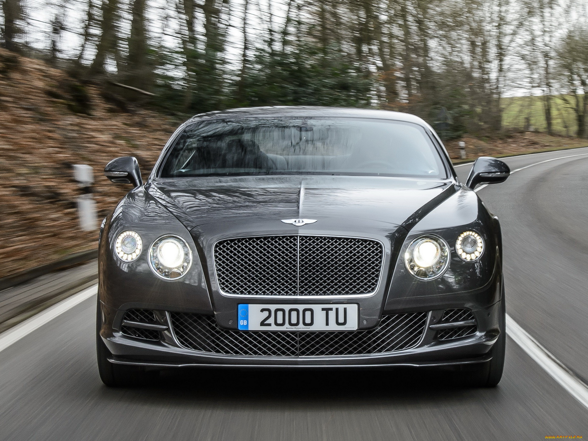 автомобили, bentley, gt, темный, speed, 2014, continental