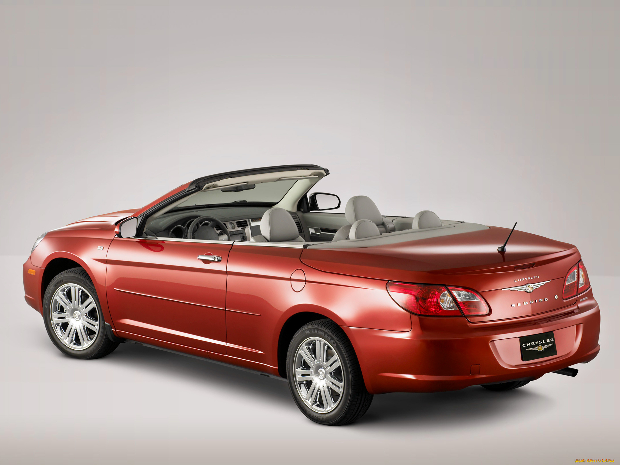 автомобили, chrysler, sebring, convertible, eu-spec, js, красный