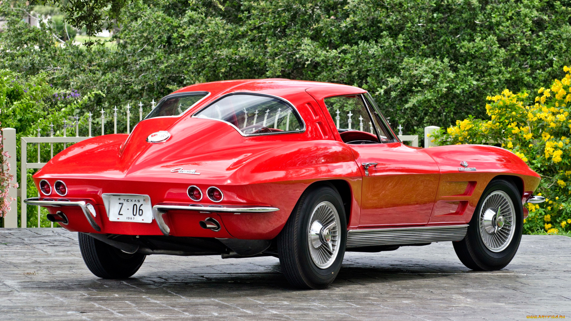 corvette, sting, ray, z06, 1963, автомобили, corvette, red, 1963, z06, sting, ray