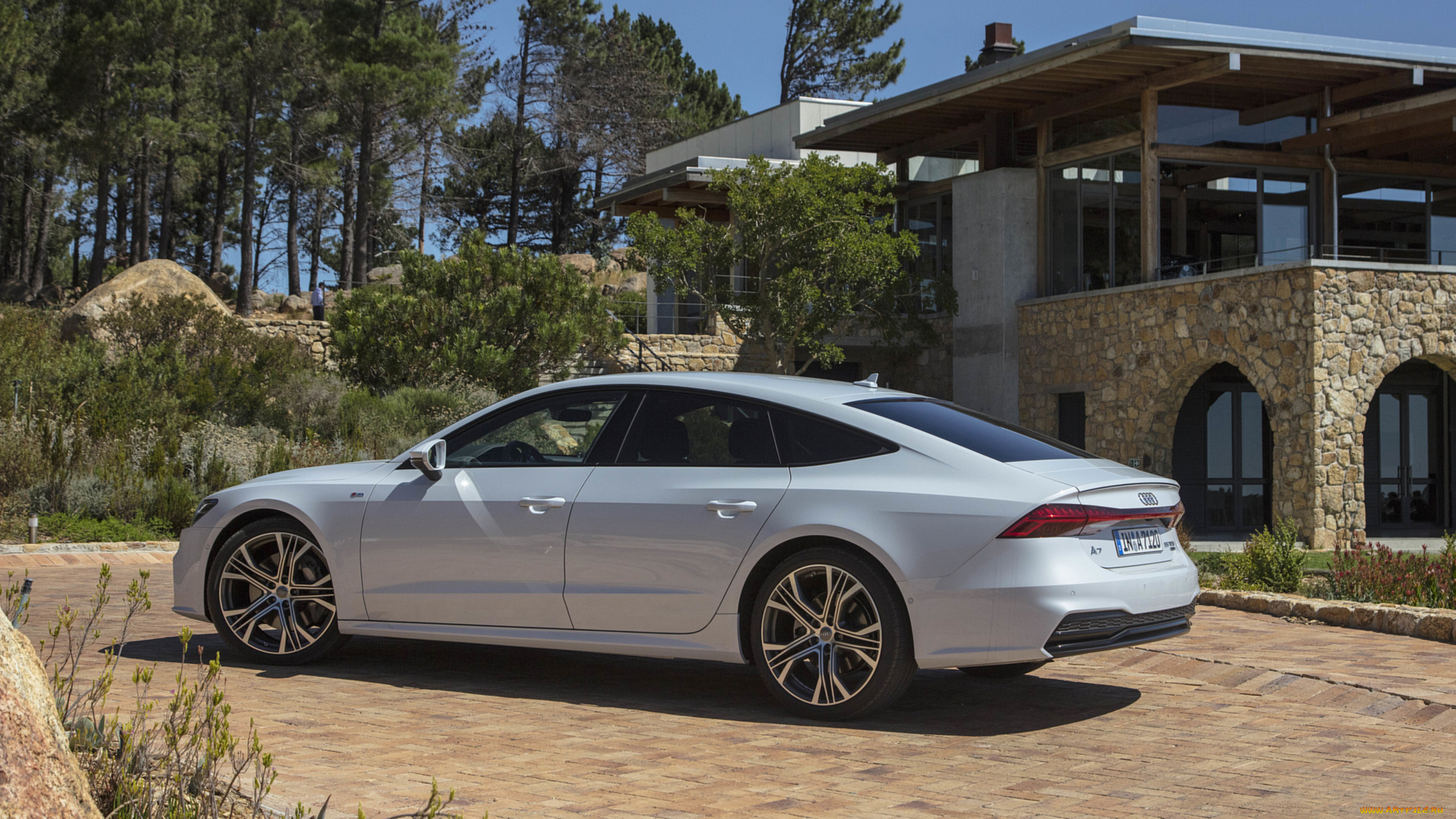 audi, a7, sportback, 2019, автомобили, audi, a7, sportback, 2019, белый