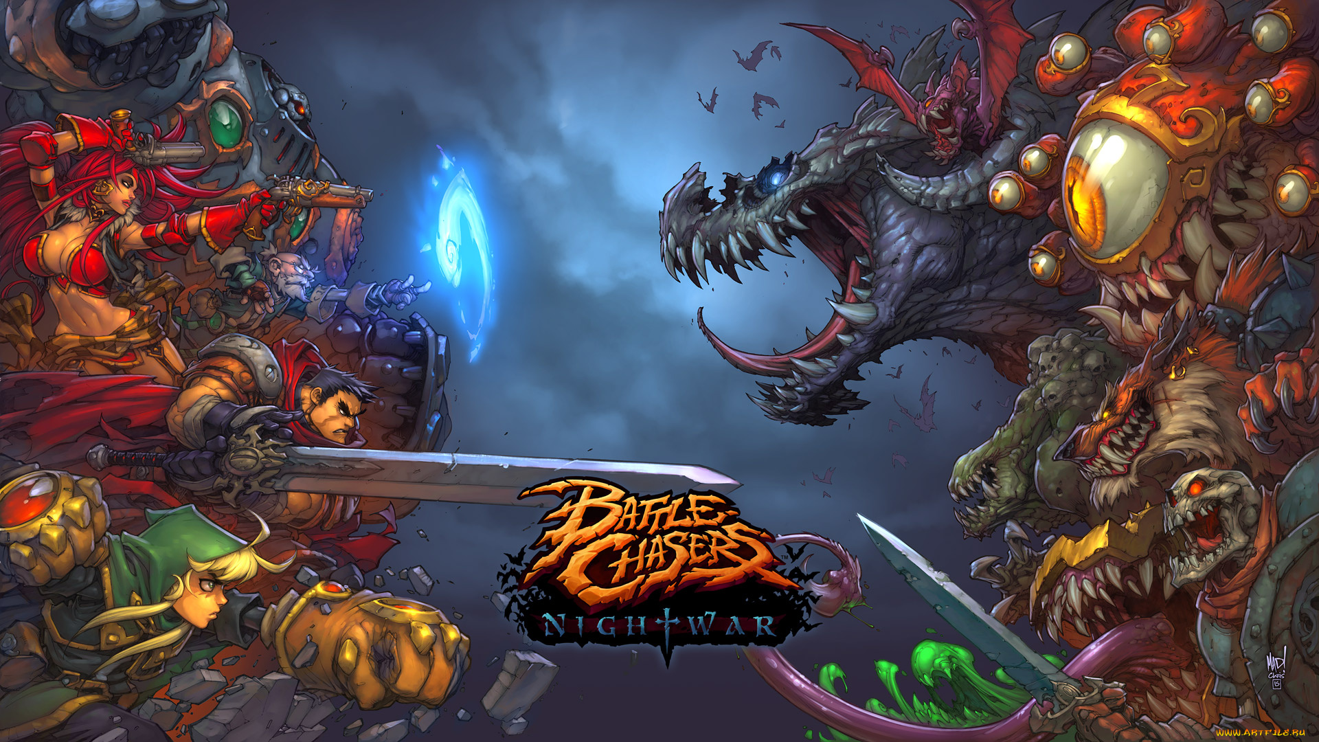 battle, chasers, nightwar, видео, игры, battle, chasers, , nightwar, battle, chasers, nightwar