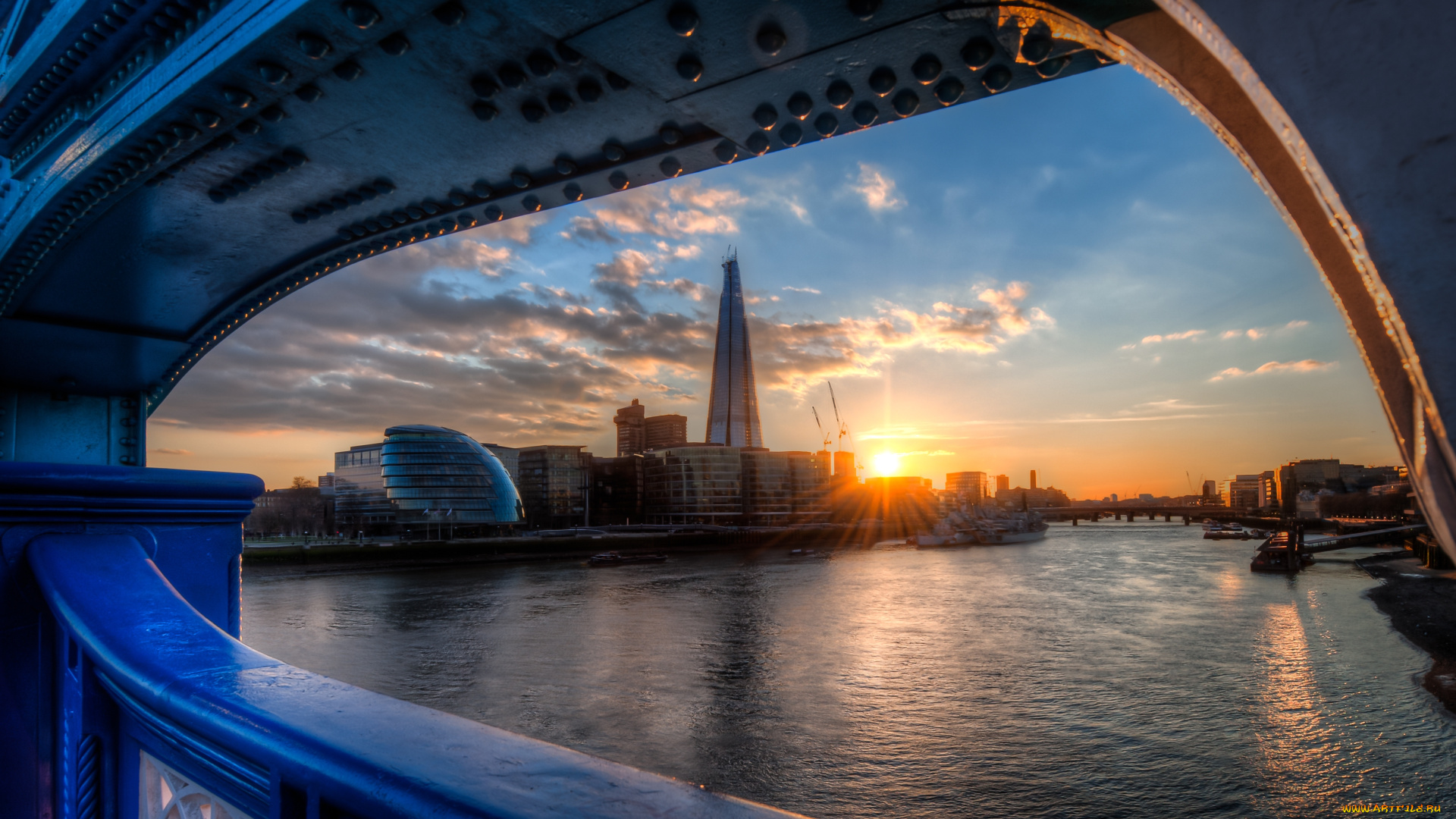 города, лондон, великобритания, солнце, река, темза, утро, пейзаж, англия, london, восход