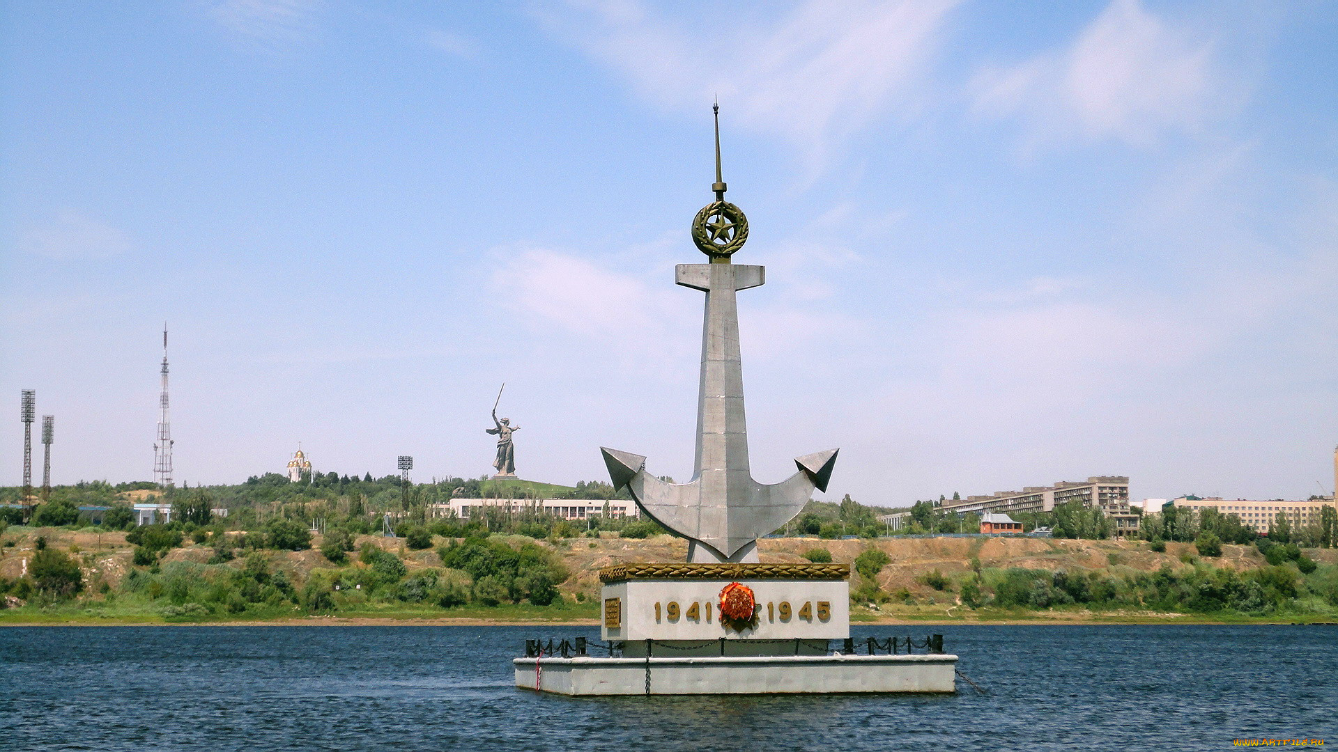 города, памятники, скульптуры, арт, объекты, речникам, волгоград