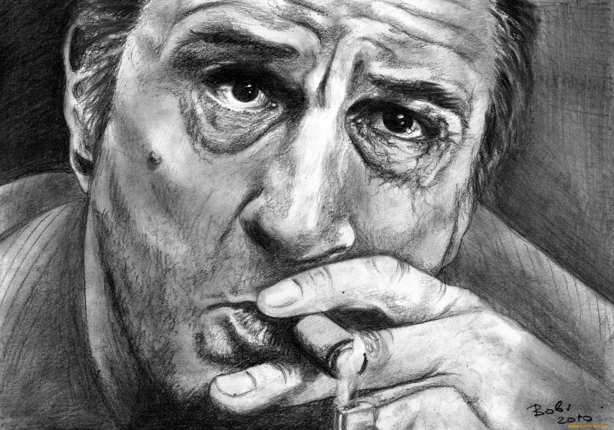 robert, de, niro, рисованные, люди, актер