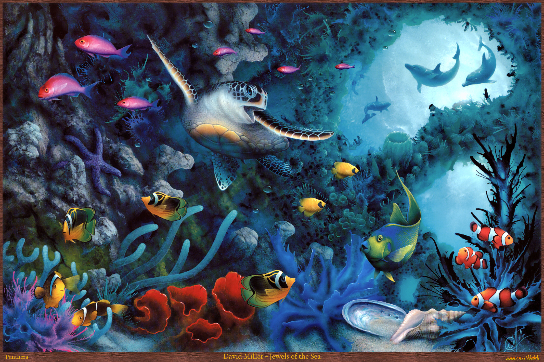 Мир морских глубин. Дэвид Миллер художник. David Miller картины. Картины художника Дэвида Миллера. Подводный мир Дэвид Миллер.