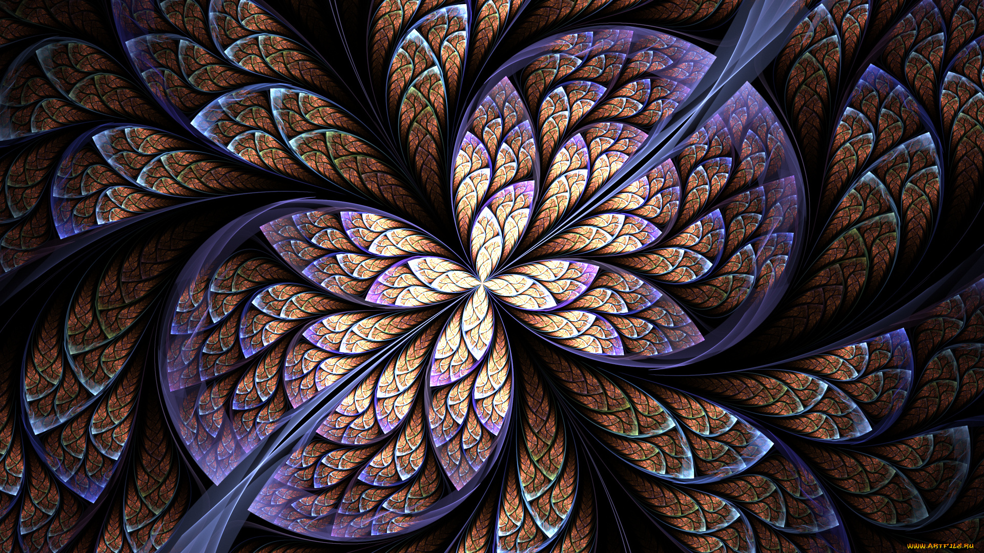 3д, графика, fractal, , фракталы, цвета, фон, узор