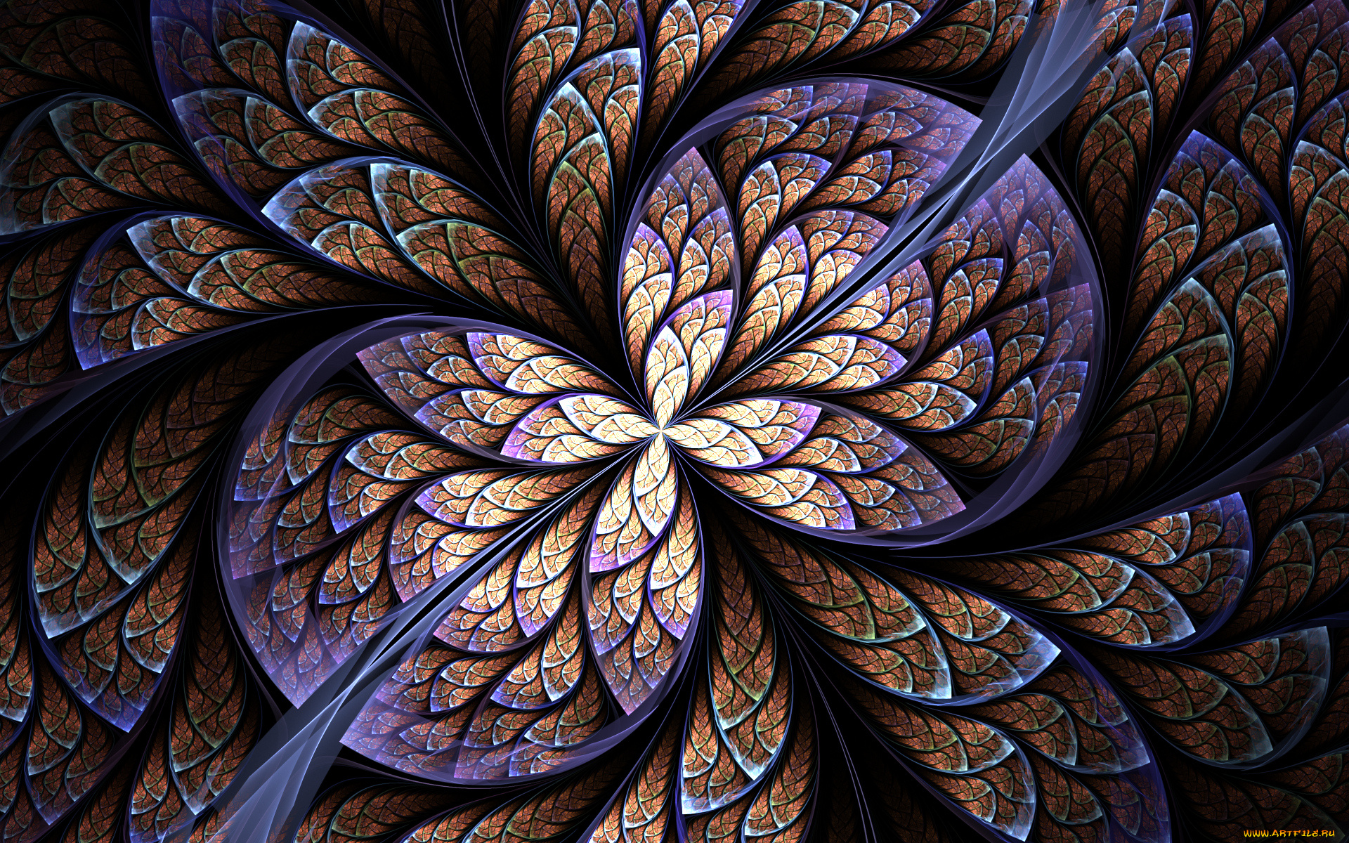 3д, графика, fractal, , фракталы, цвета, фон, узор