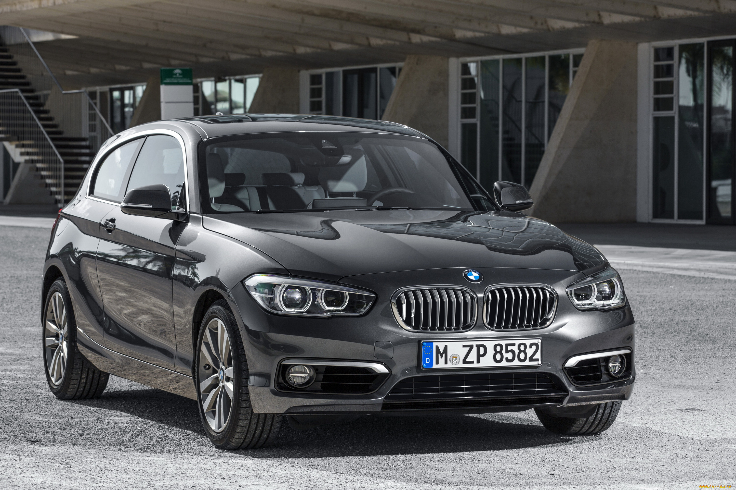 2015, bmw, 120d, urban, line, автомобили, bmw, металлик, черный