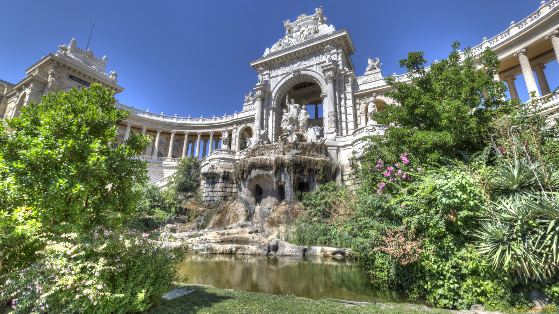 palais, longchamps, , marseille, города, -, дворцы, , замки, , крепости, парк, дворец