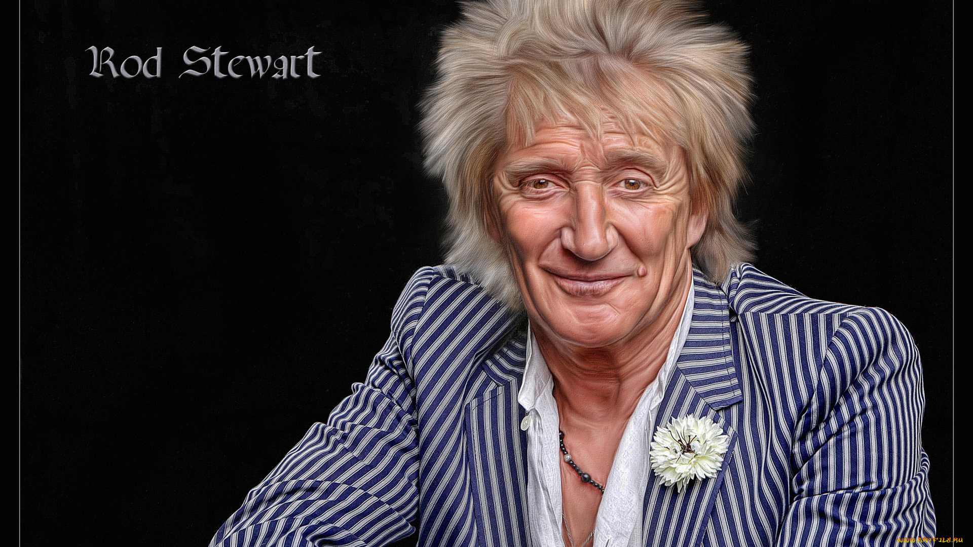 рисованное, люди, музыкант, род, стюарт, rod, stewart