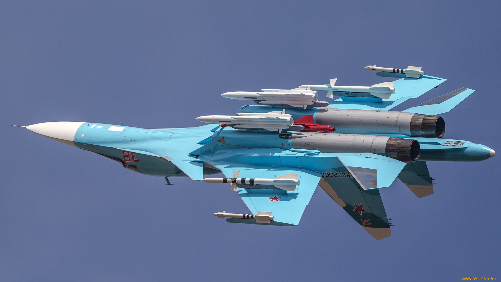 su-34, авиация, боевые, самолёты, бомбардировщик