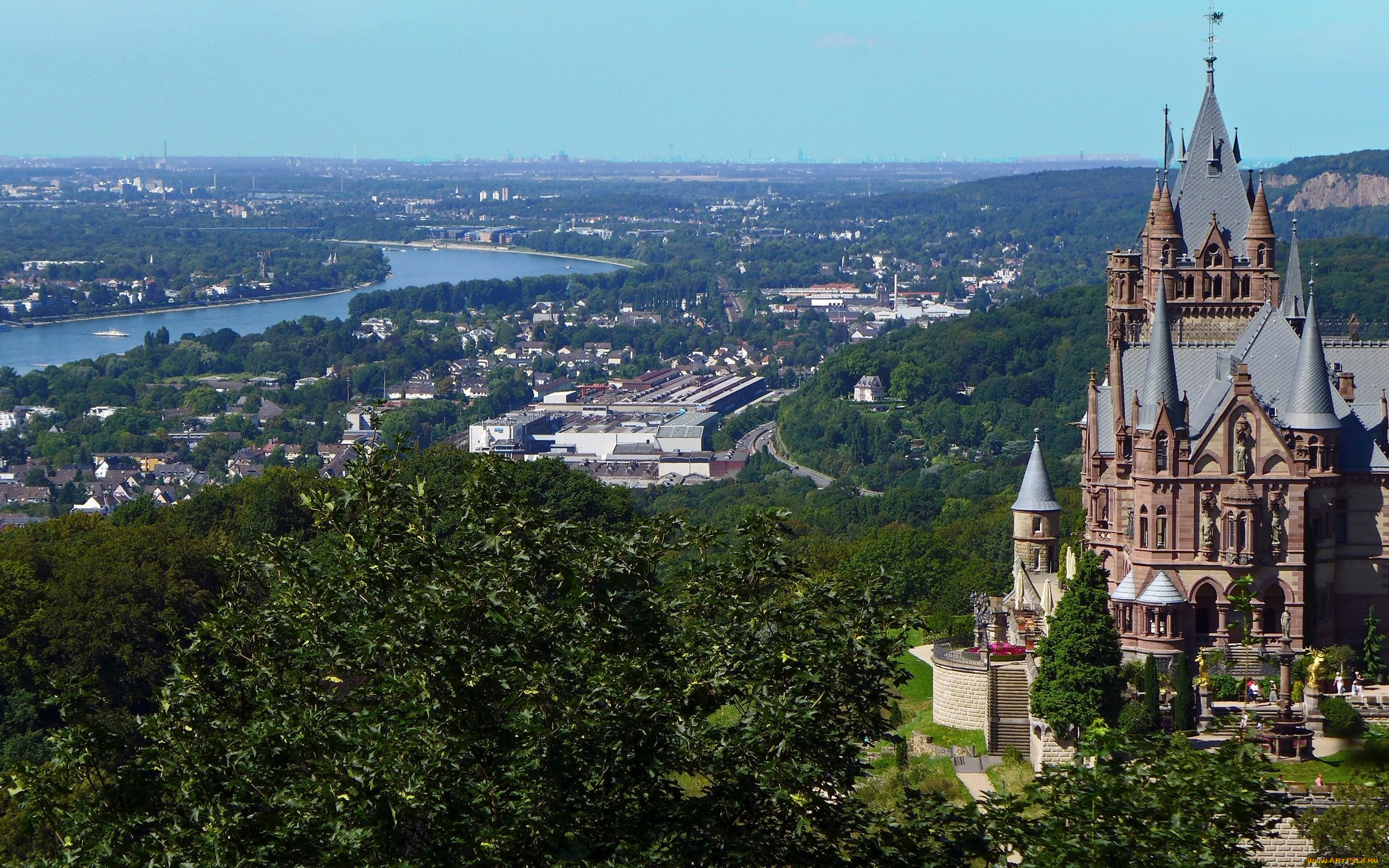 drachenburg, castle, germany, города, замки, германии, drachenburg, castle