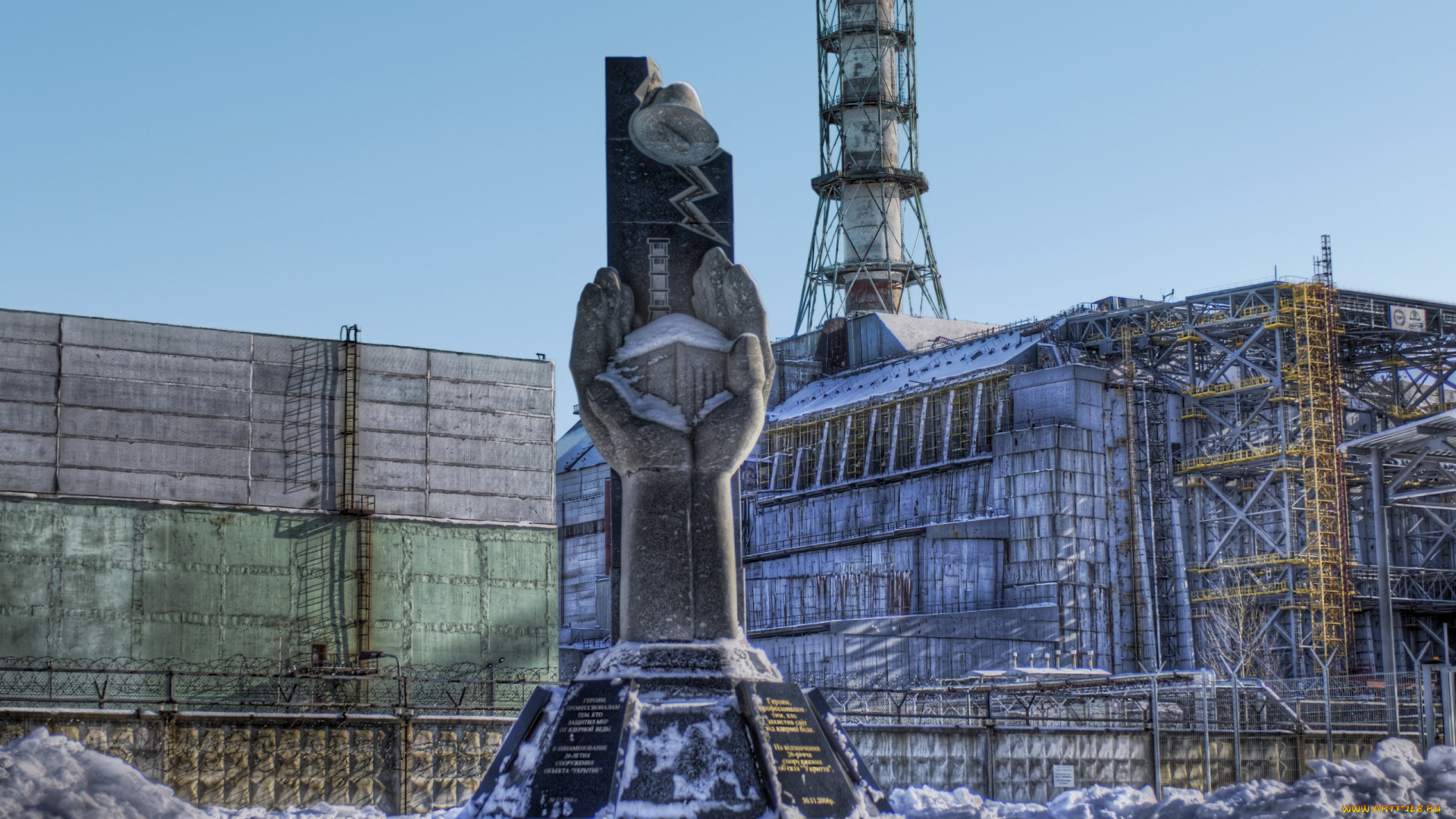 Чернобыль, города, памятники, скульптуры, арт, объекты