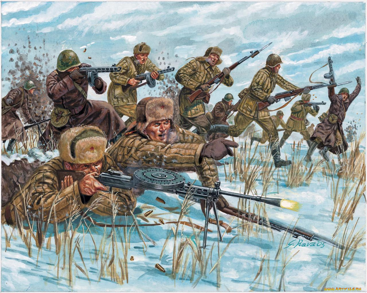 russian, infanty, рисованные, армия