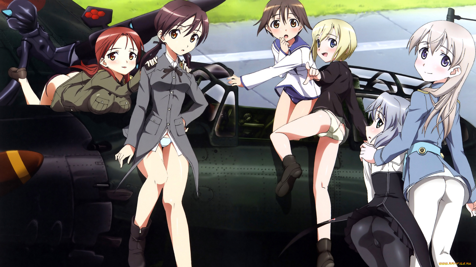 аниме, strike, witches