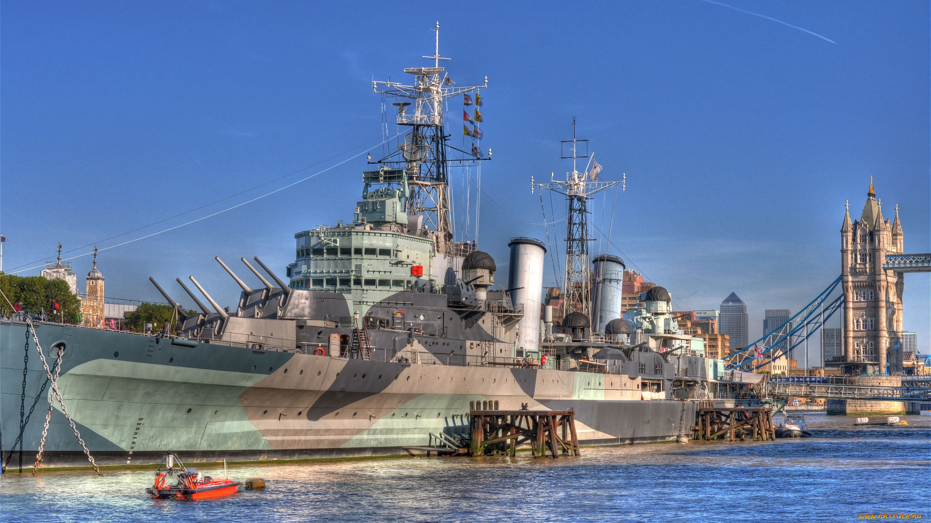 hms, belfast, корабли, крейсеры, линкоры, эсминцы, река, лондон, tower, bridge, london, музей, темза