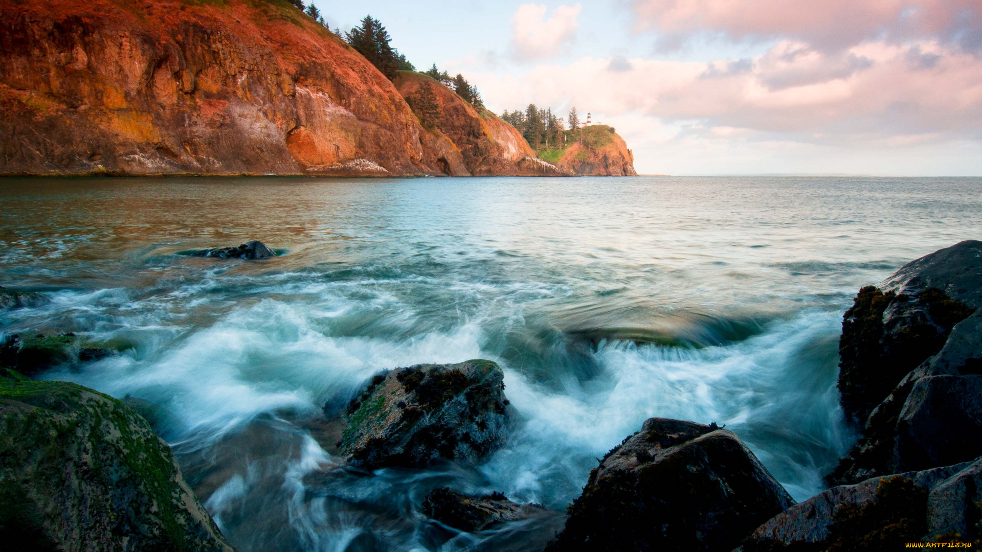 природа, побережье, берег, вода