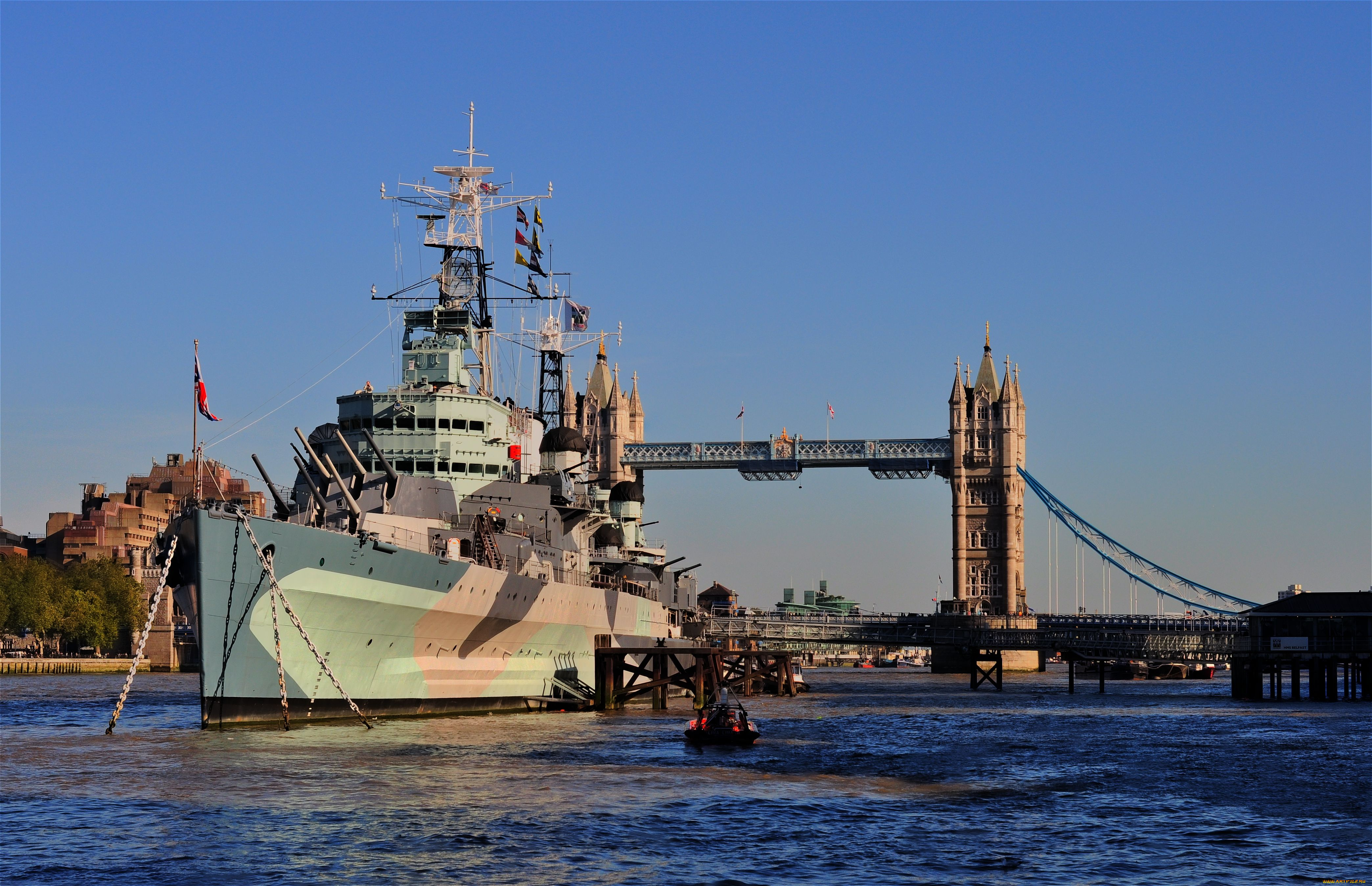hms, belfast, корабли, крейсеры, линкоры, эсминцы, tower, bridge, лондон, london, река, темза, музей