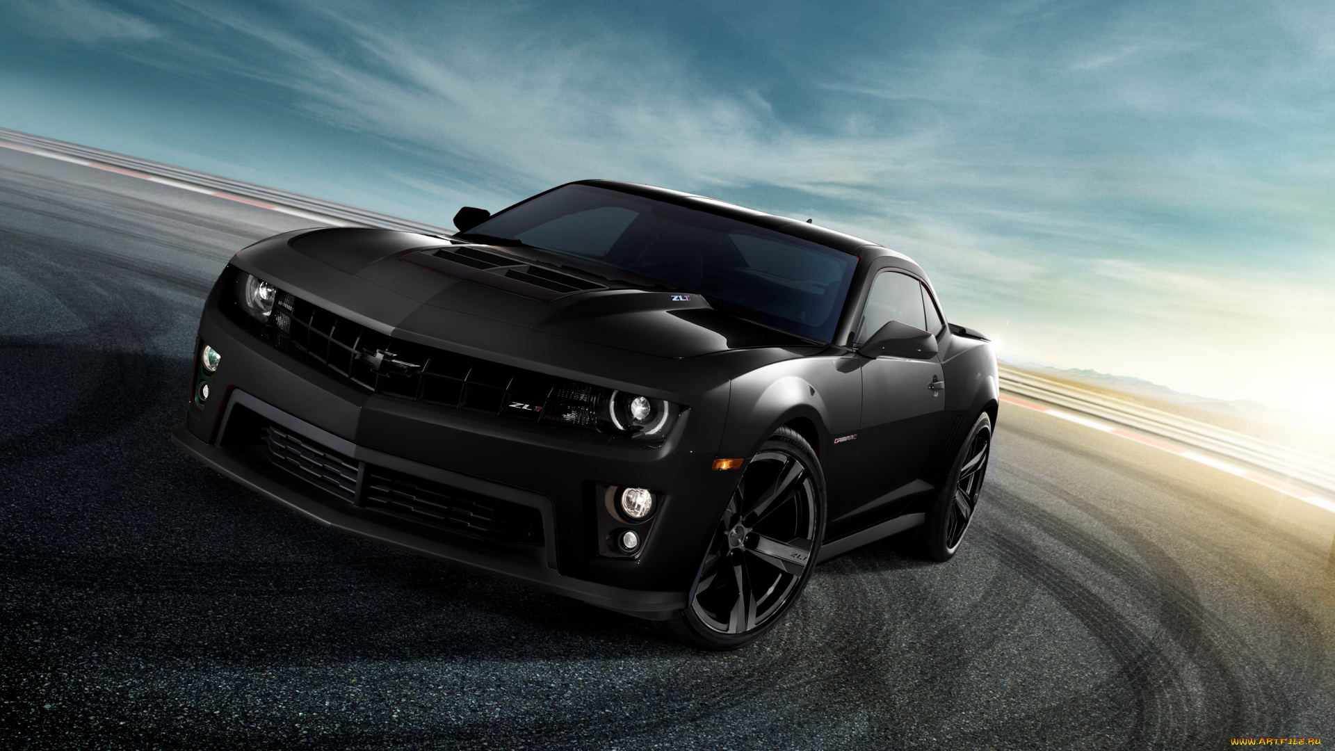 автомобили, camaro, chevrolet, zl1, black, on