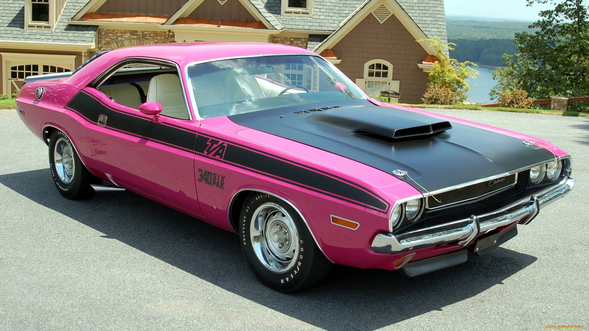 Dodge Challenger 1970 розовый