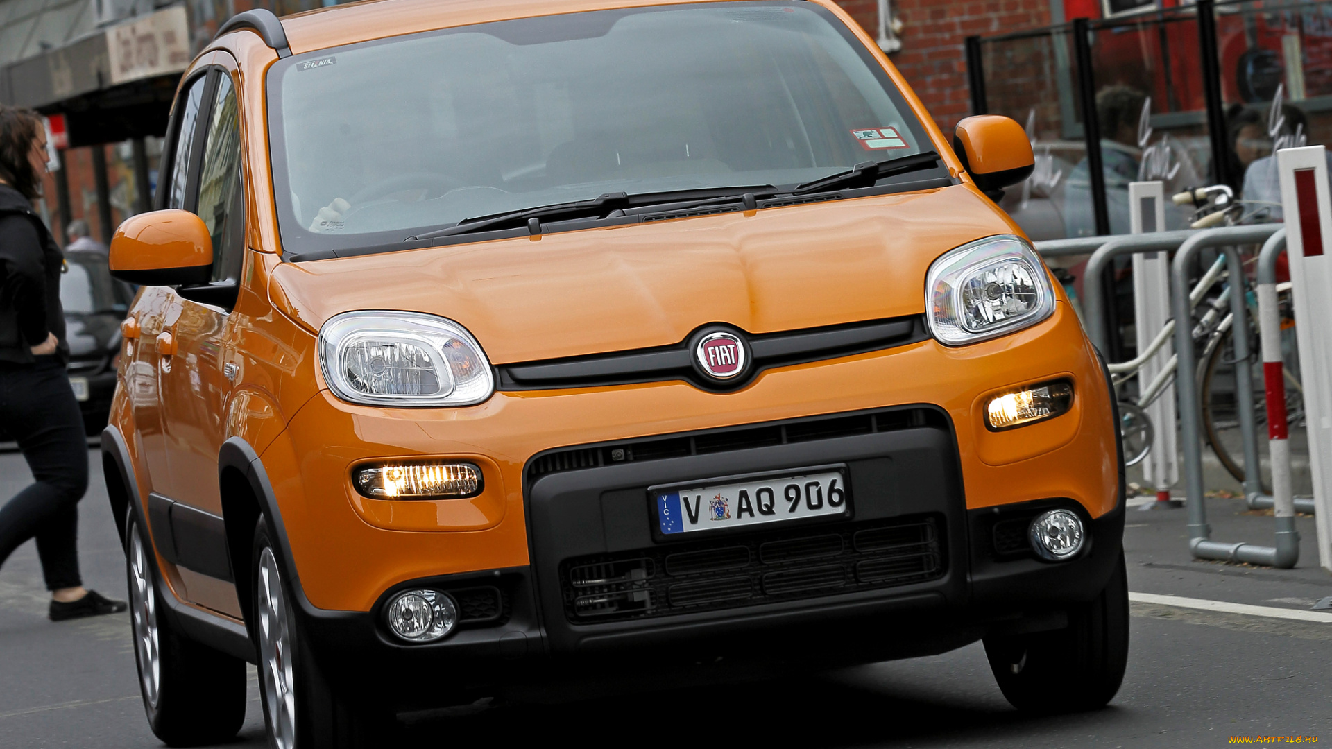 автомобили, fiat, panda, trekking, au-spec, 319, 2013, желтый