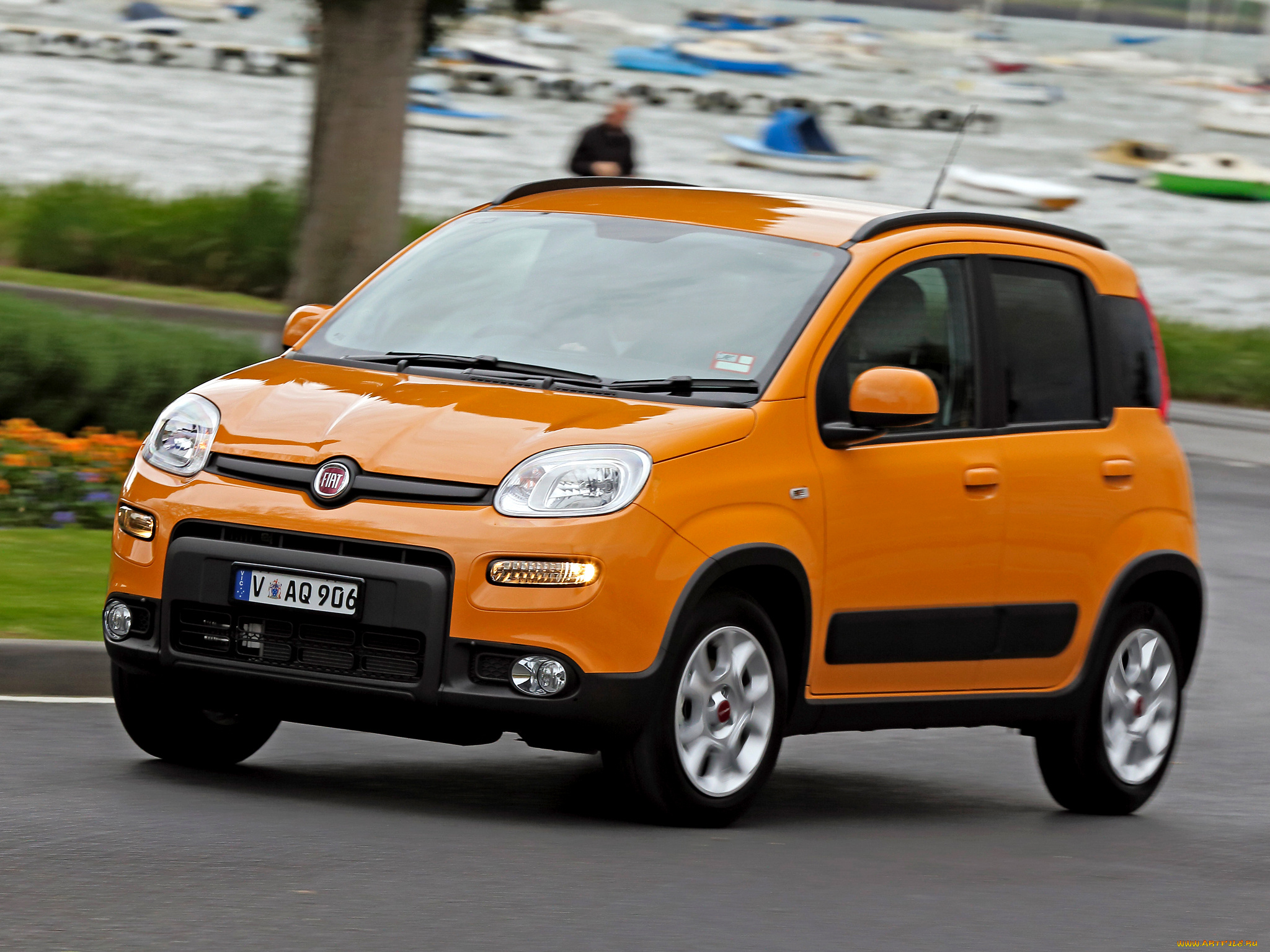 автомобили, fiat, panda, trekking, au-spec, 319, 2013, желтый