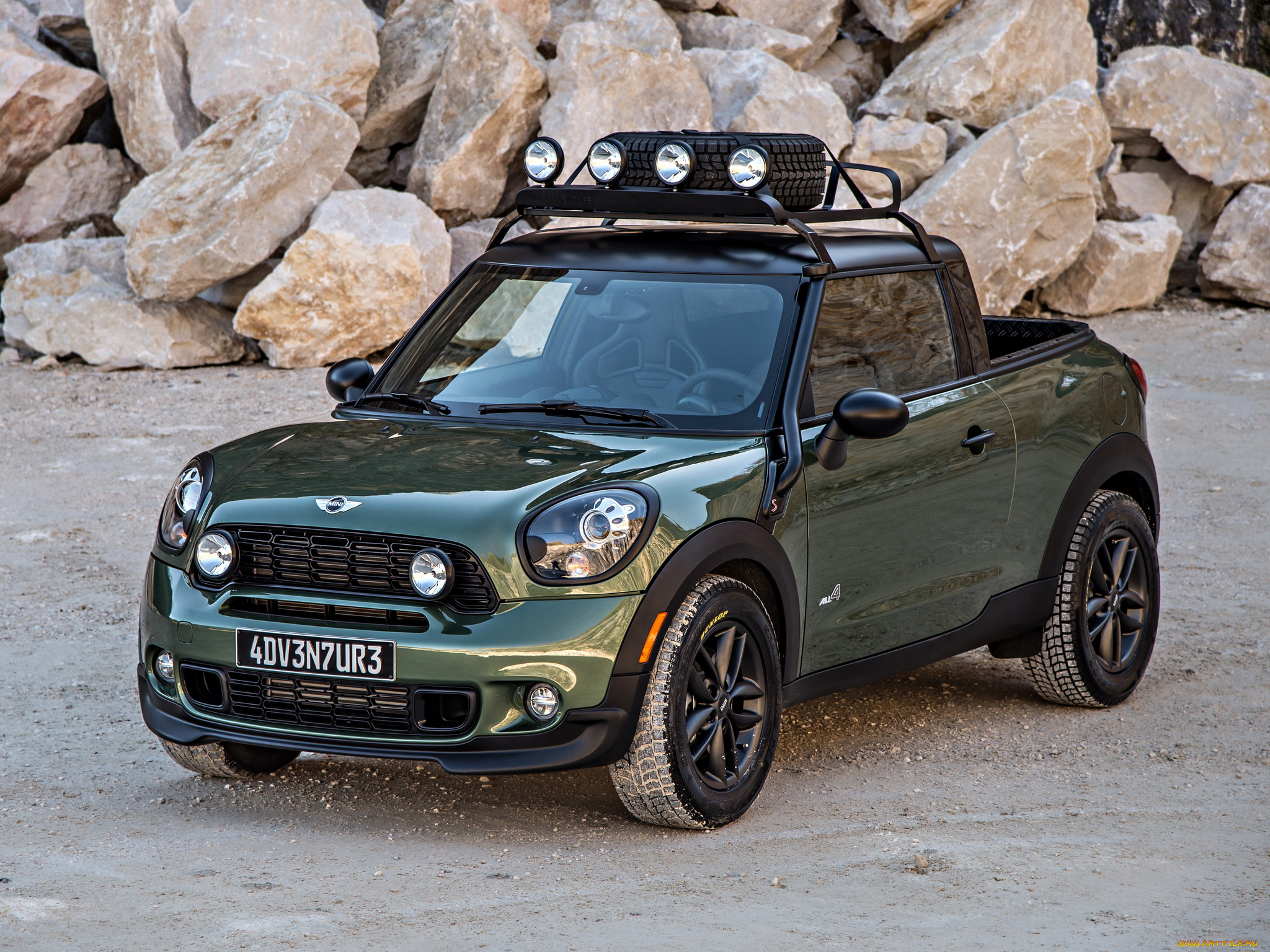 автомобили, mini, paceman, adventure, r61, 2014, зеленый