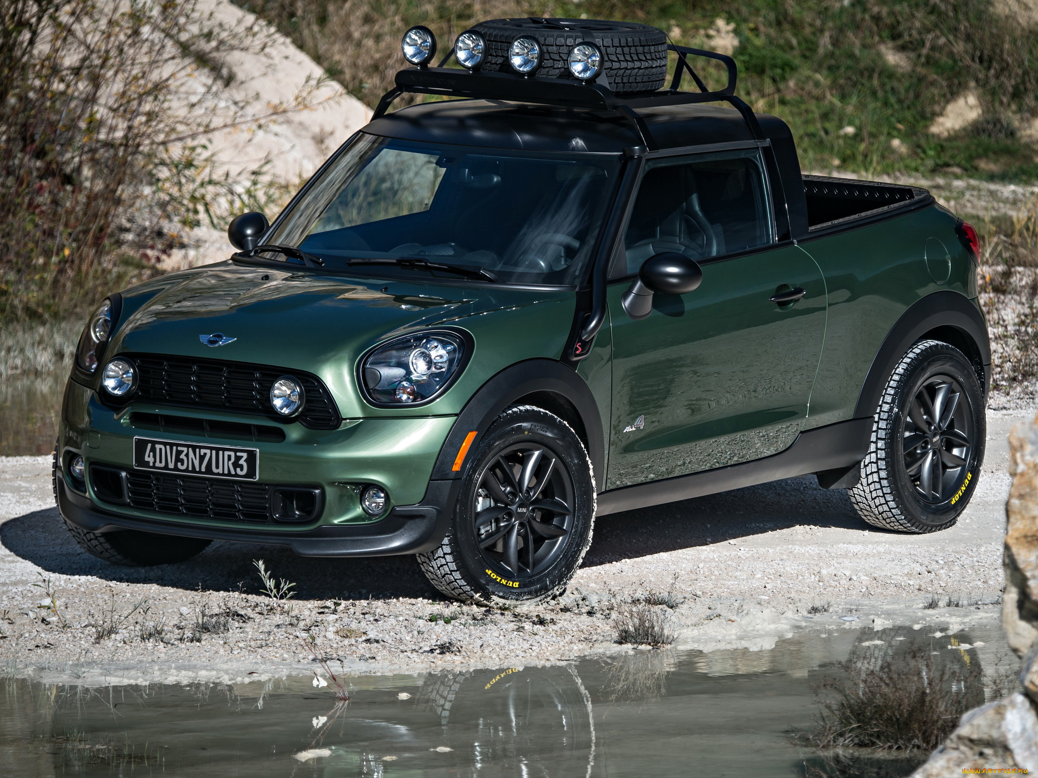 автомобили, mini, paceman, adventure, r61, 2014, зеленый