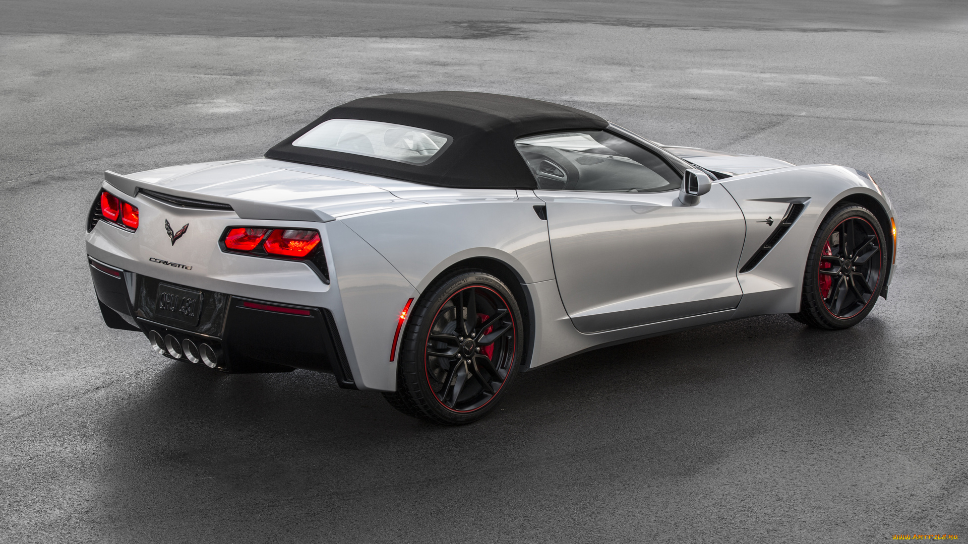 автомобили, chevrolet, c7, convertible, jet, black, suede, design, stingray, corvette, 2016, г