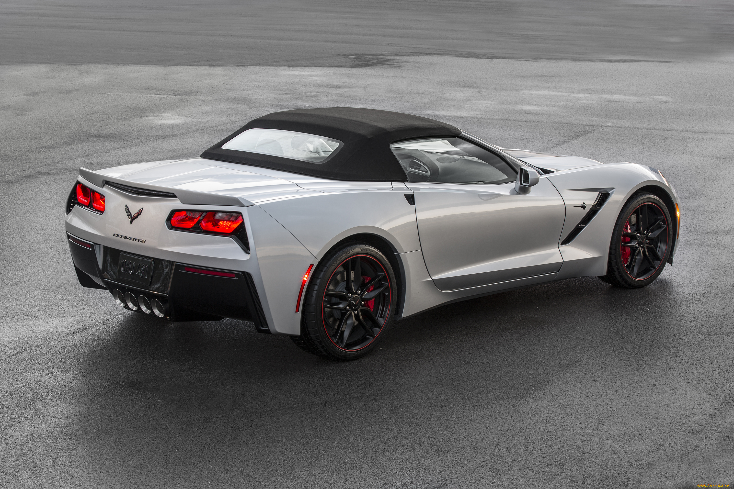 автомобили, chevrolet, c7, convertible, jet, black, suede, design, stingray, corvette, 2016, г