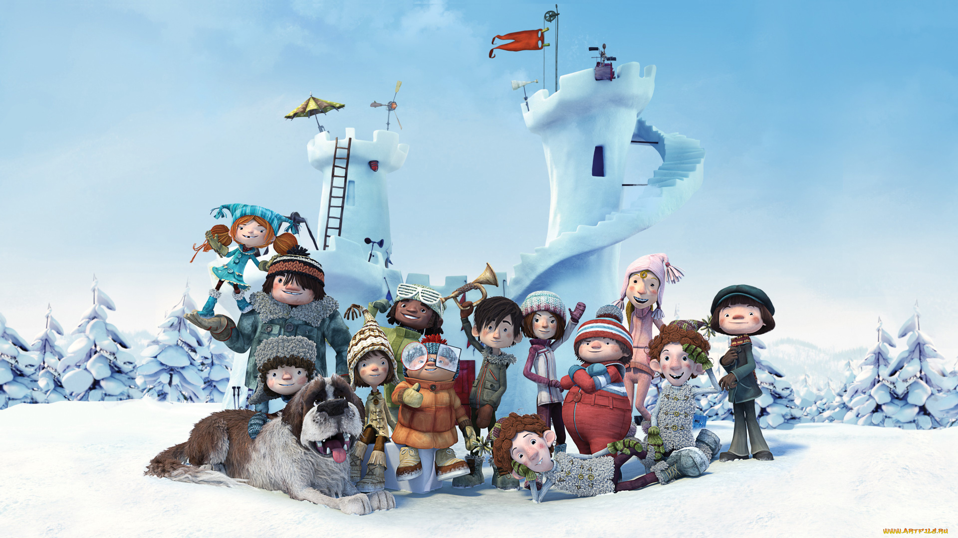 мультфильмы, la, guerre, des, tuques, 3d, la, guerre, des, tuques, 3d