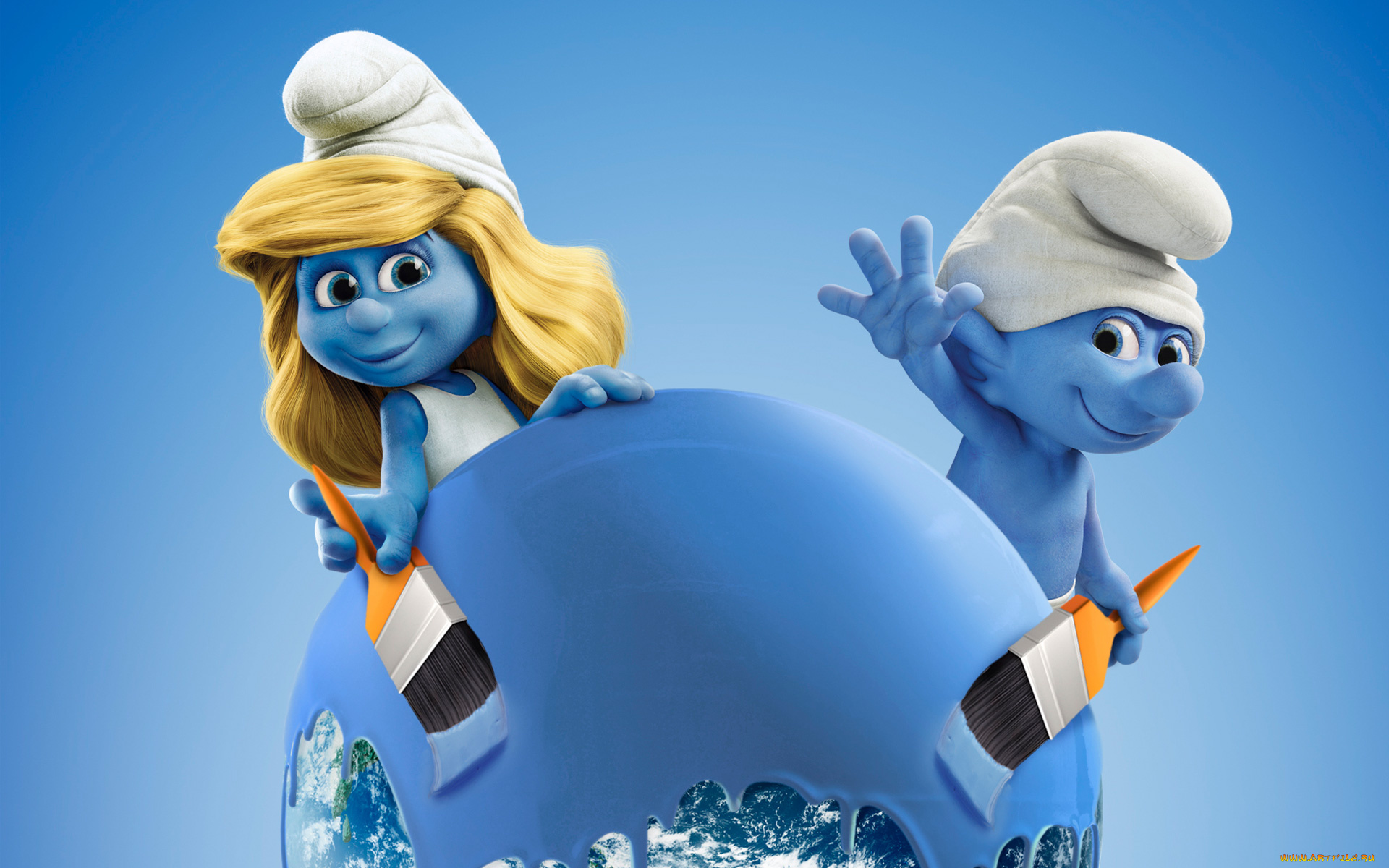 мультфильмы, smurfs, , the, lost, village, the, lost, village