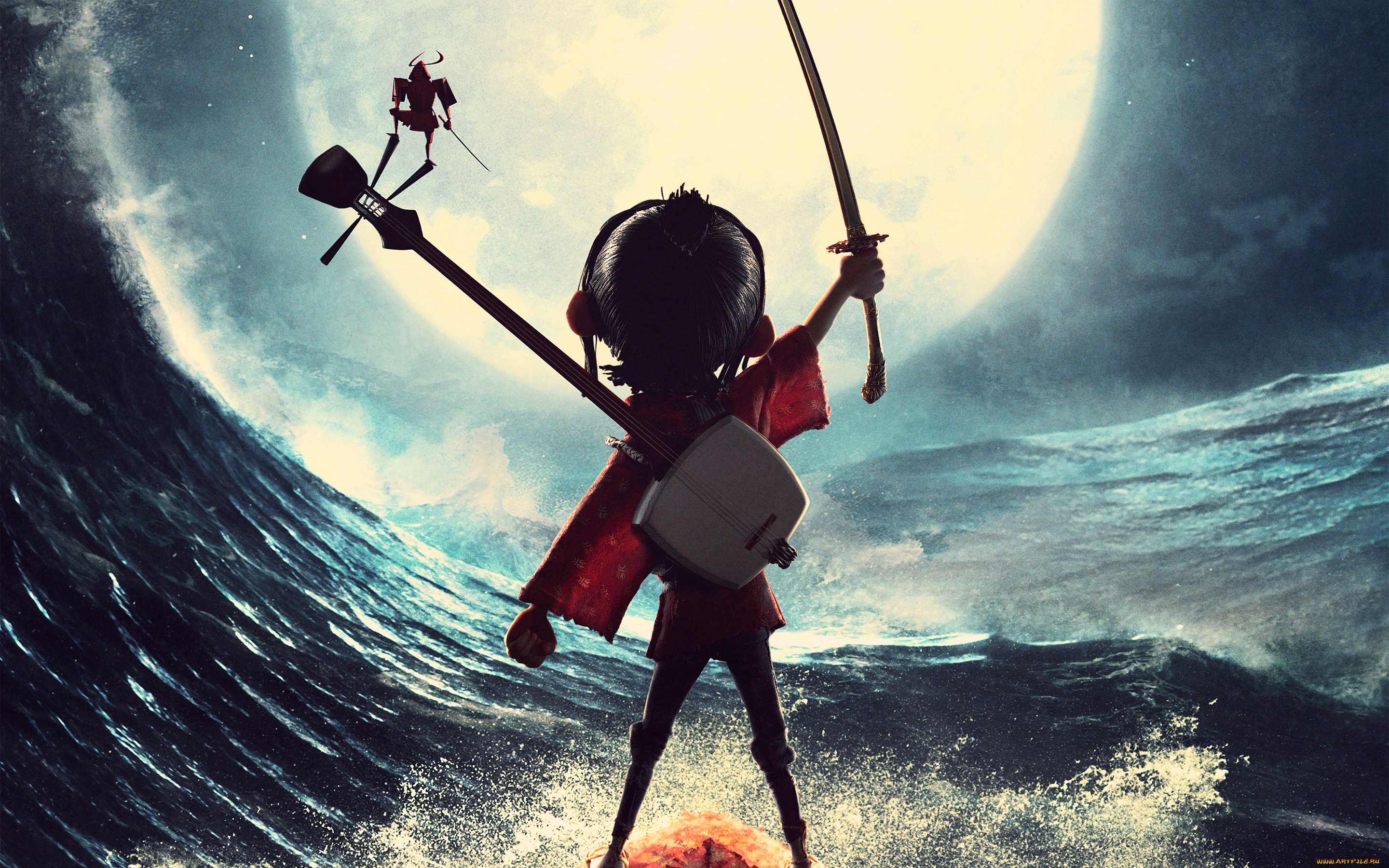 мультфильмы, kubo, and, the, two, strings, kubo, and, the, two, strings