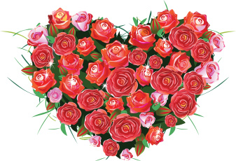 Картинка векторная+графика цветы+ flowers фон розы