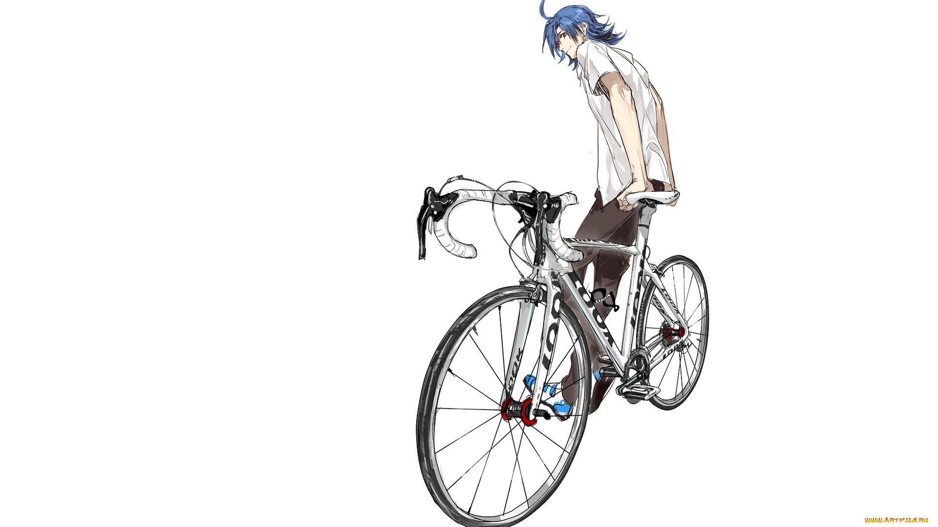 аниме, yowamushi, pedal, парень