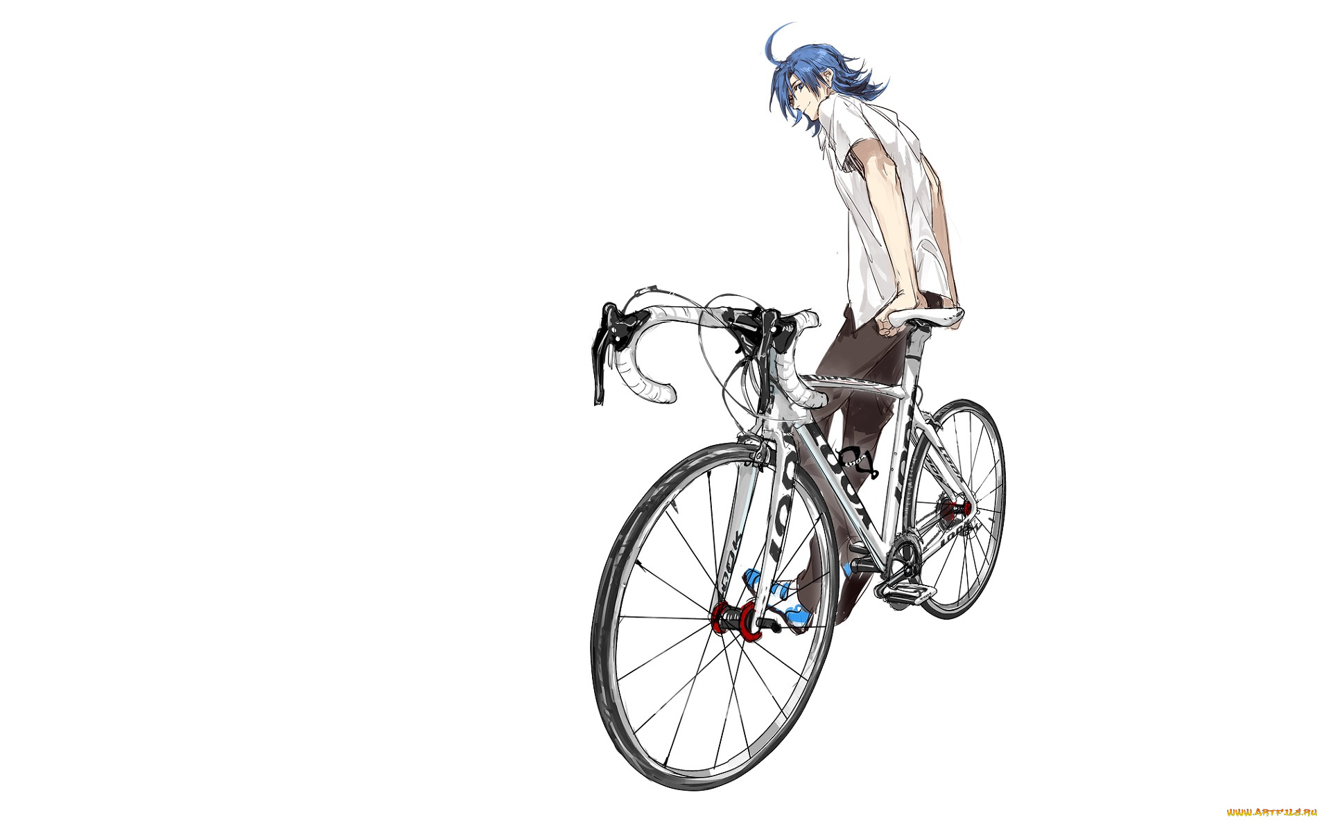 аниме, yowamushi, pedal, парень
