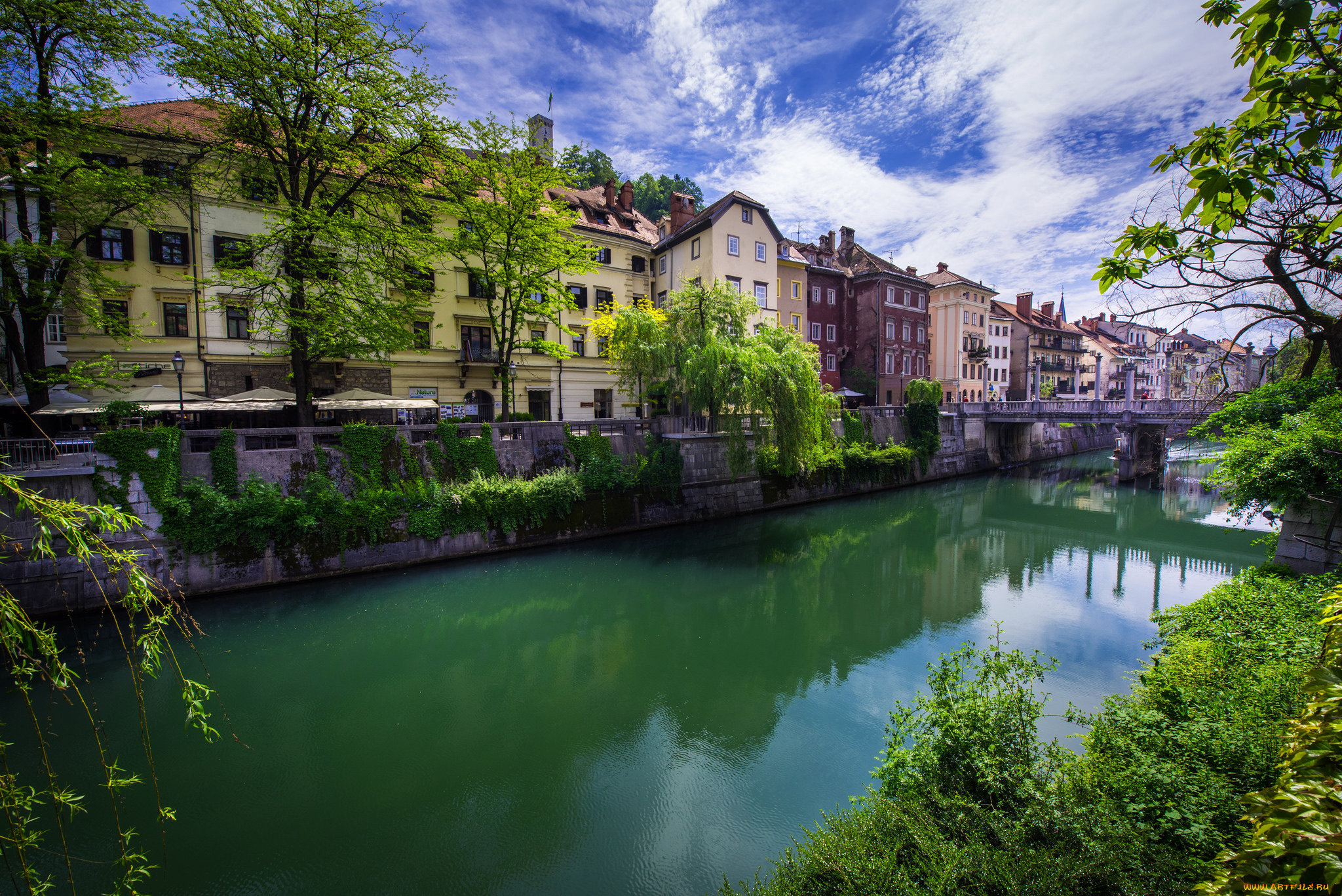 ljubljana, -, slovenija, города, -, улицы, , площади, , набережные, простор