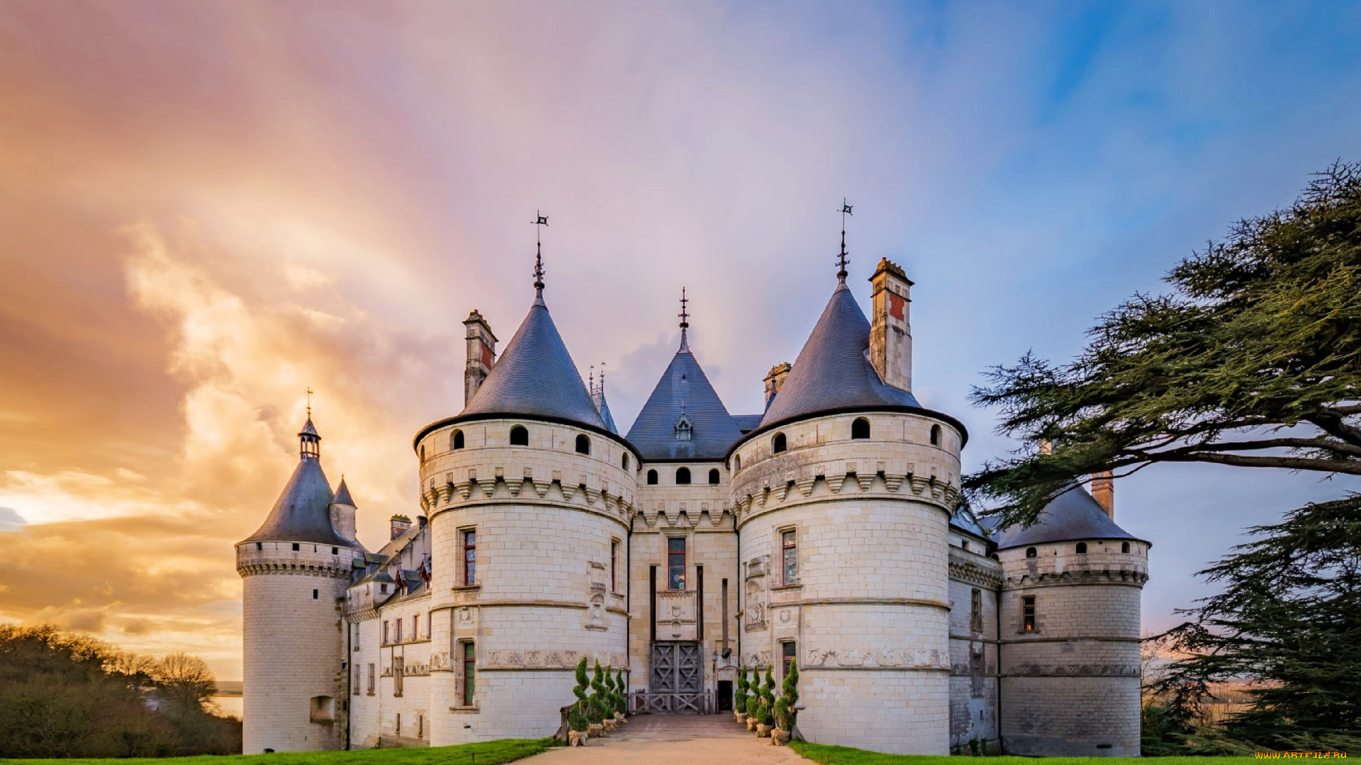 chateau, de, chaumont, loire, france, города, замки, франции, chateau, de, chaumont