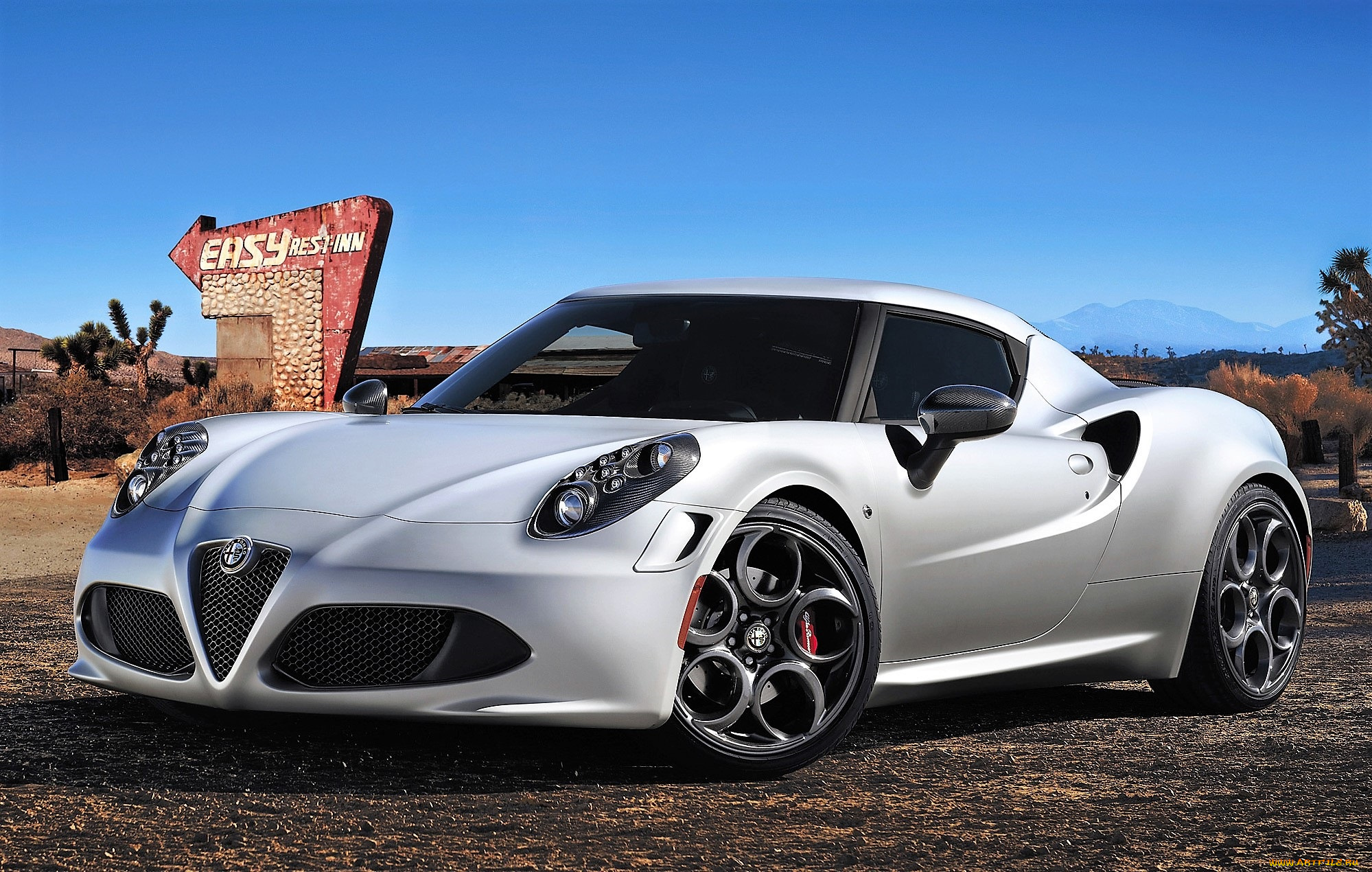 alfa, romeo, 4c, автомобили, alfa, romeo, белый, указатель