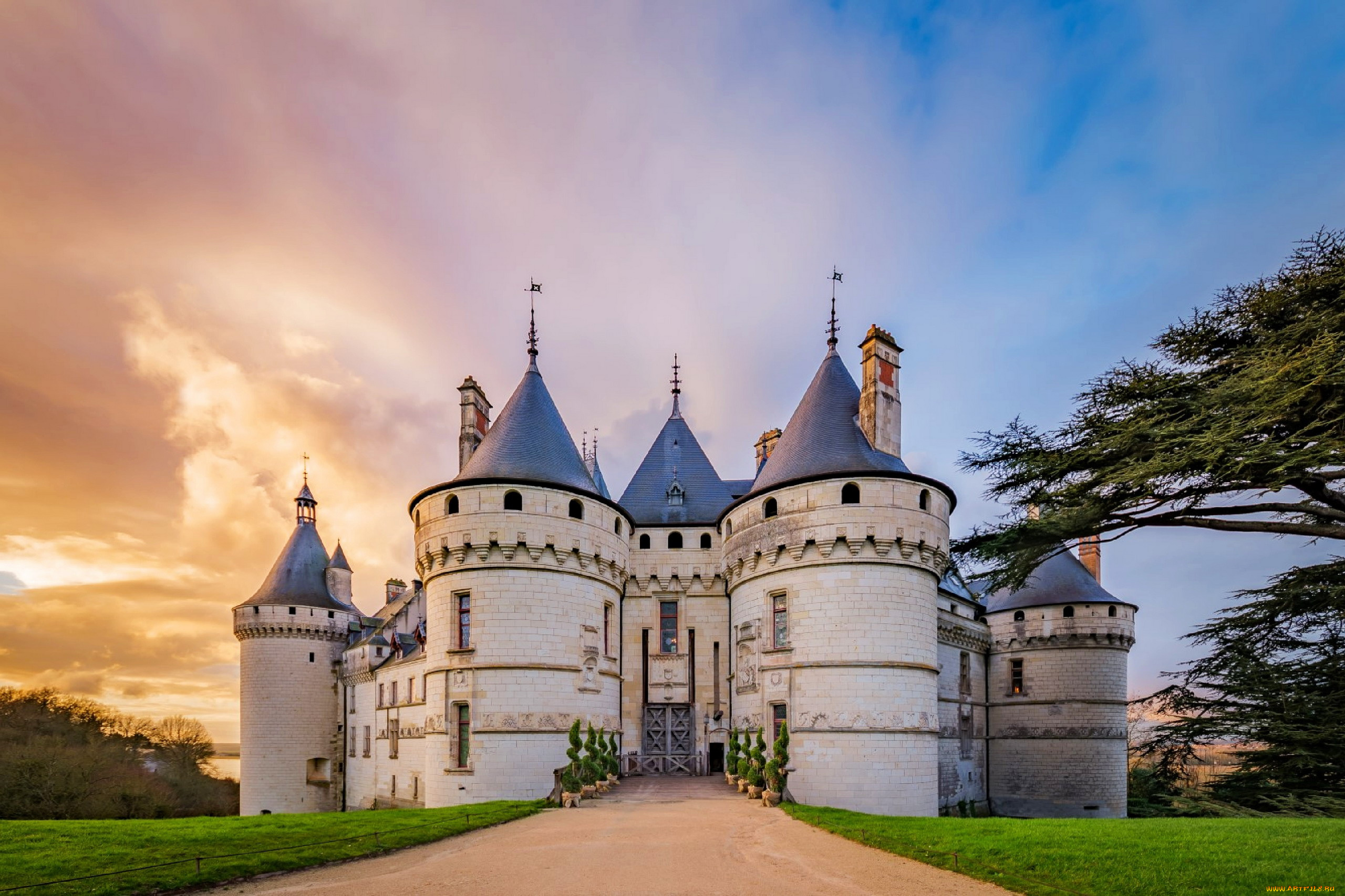 chateau, de, chaumont, loire, france, города, замки, франции, chateau, de, chaumont